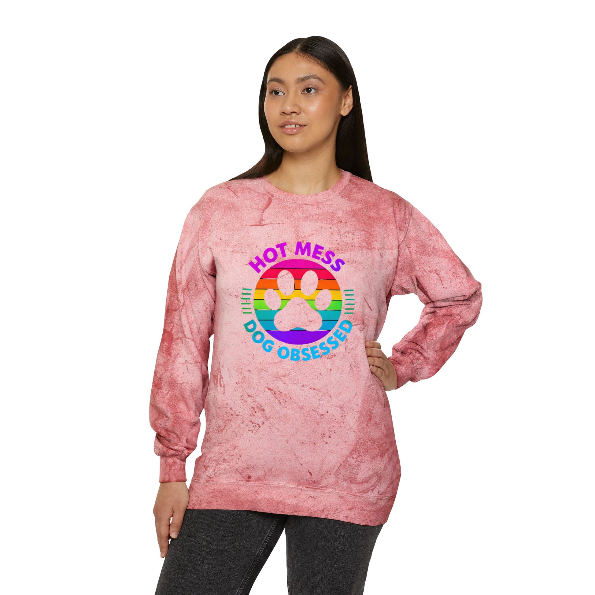 Unisex Color Blast Crewneck Sweatshirt