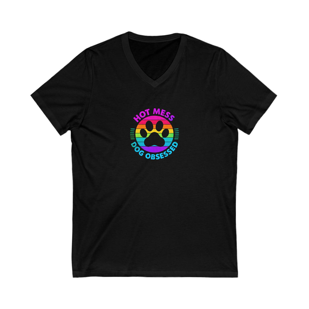 Dog Obsessed Jersey Short Sleeve V-Neck