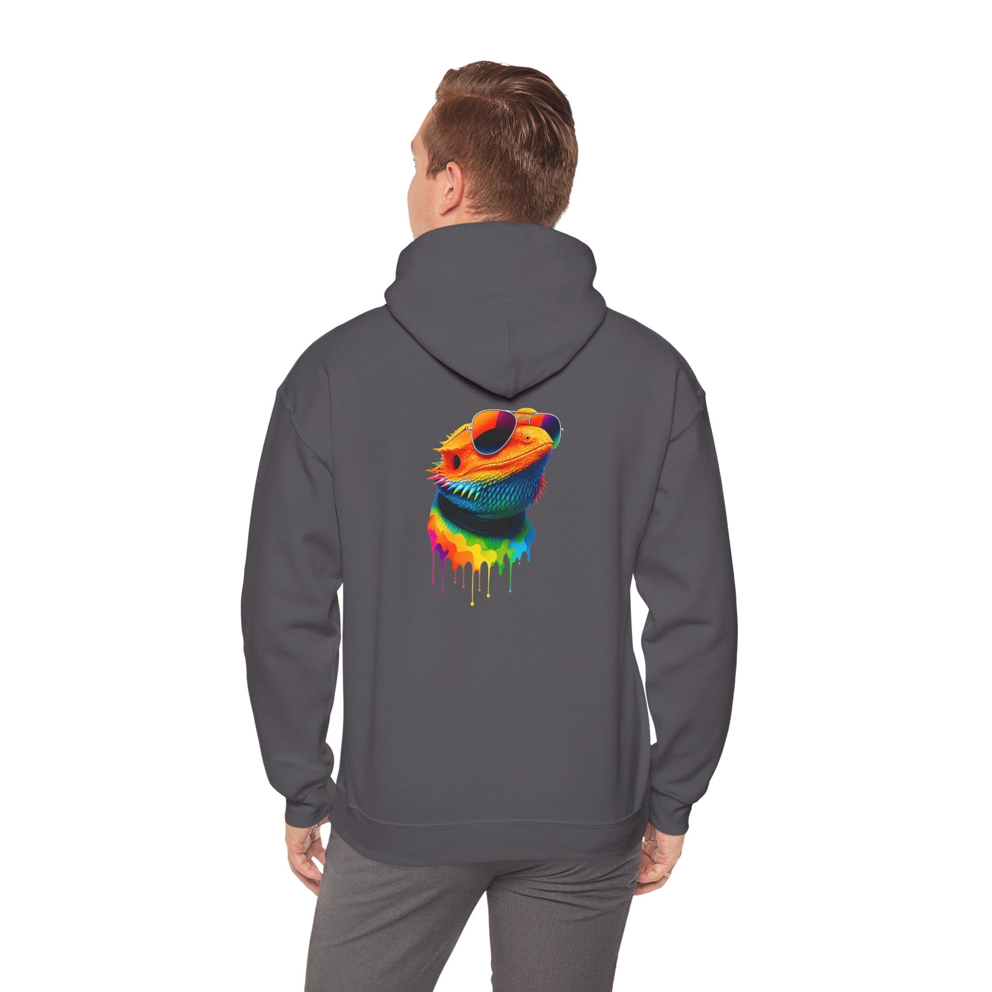 Colorful Lizard Hoodie – Unisex Heavy Blend™ Sweatshirt for Nature Lovers, Perfect Gift for Birthdays, Holidays, Cozy Wear, Unique Design