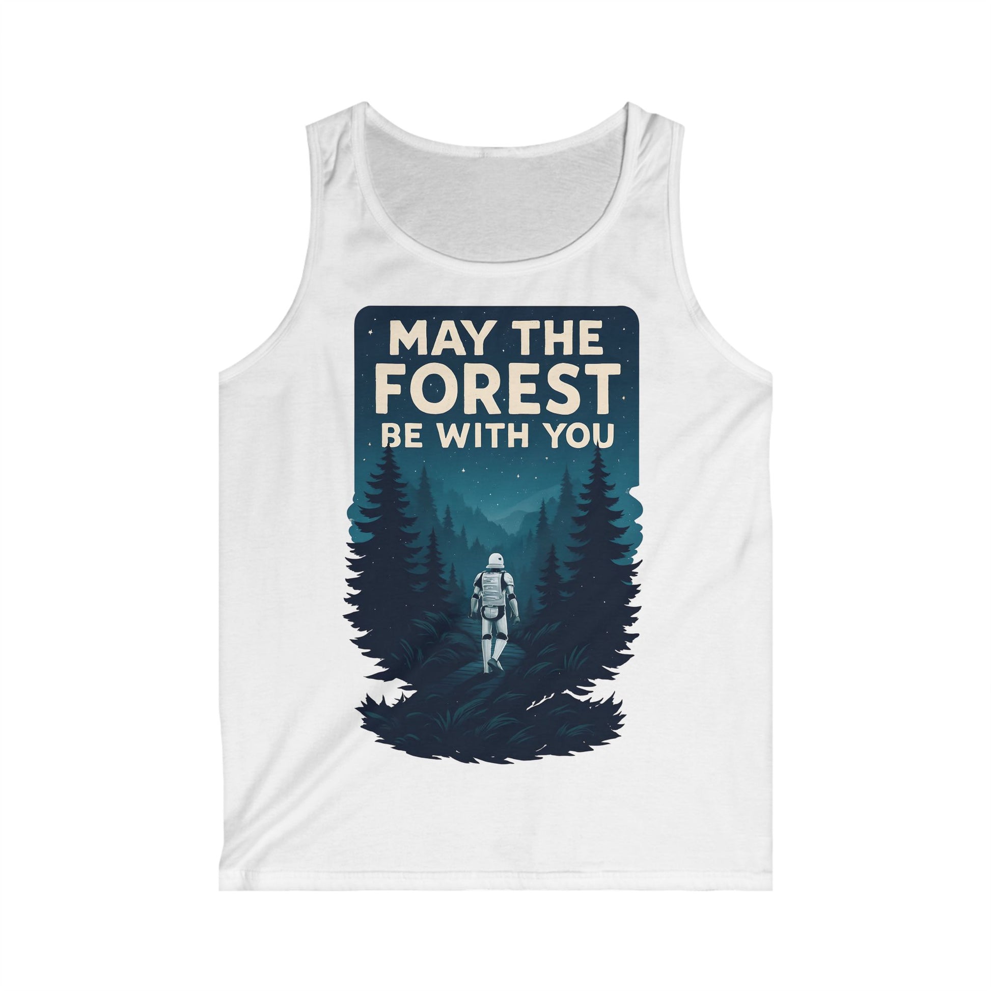Men's Forest-Themed Tank Top