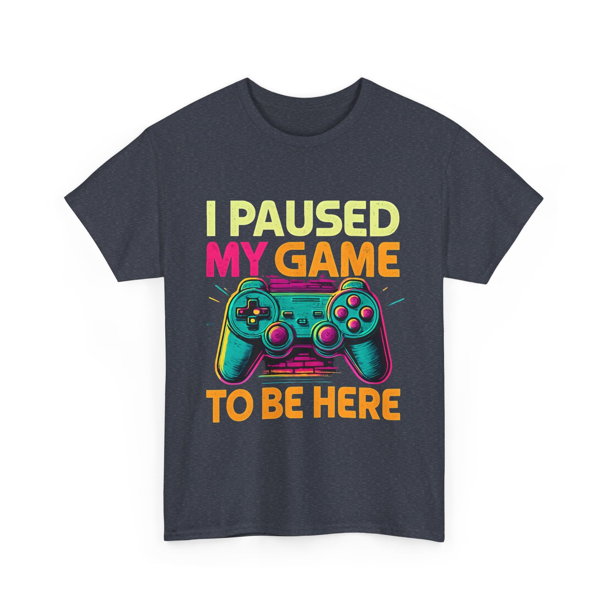 Gaming Humor Unisex Tee - I Paused My Game To Be Here, Gamer Gift, Video Game Shirt, Casual Wear, Funny T-Shirt, Game Night Apparel