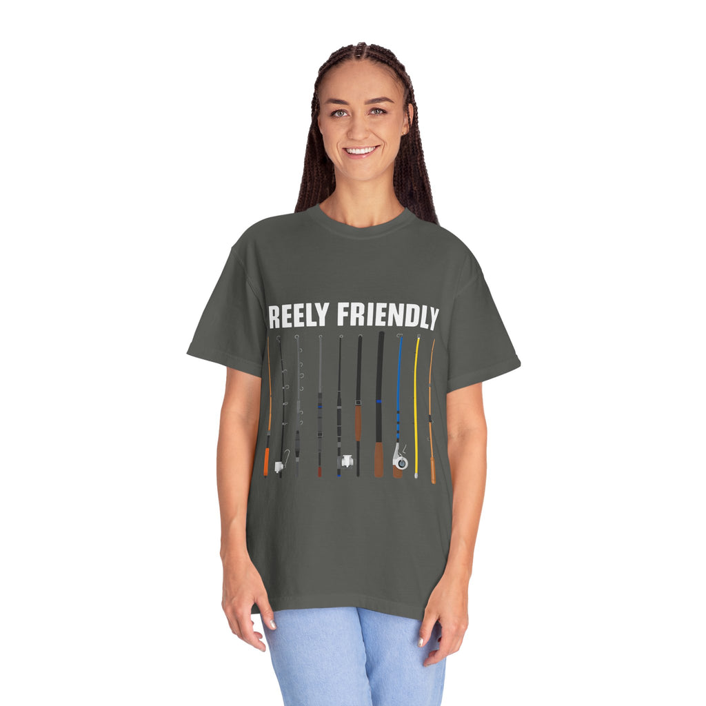 Reely Friendly Fishing T-shirt | Unisex, Gift for Fishermen, Casual Wear, Outdoor Adventure, Fishing Season
