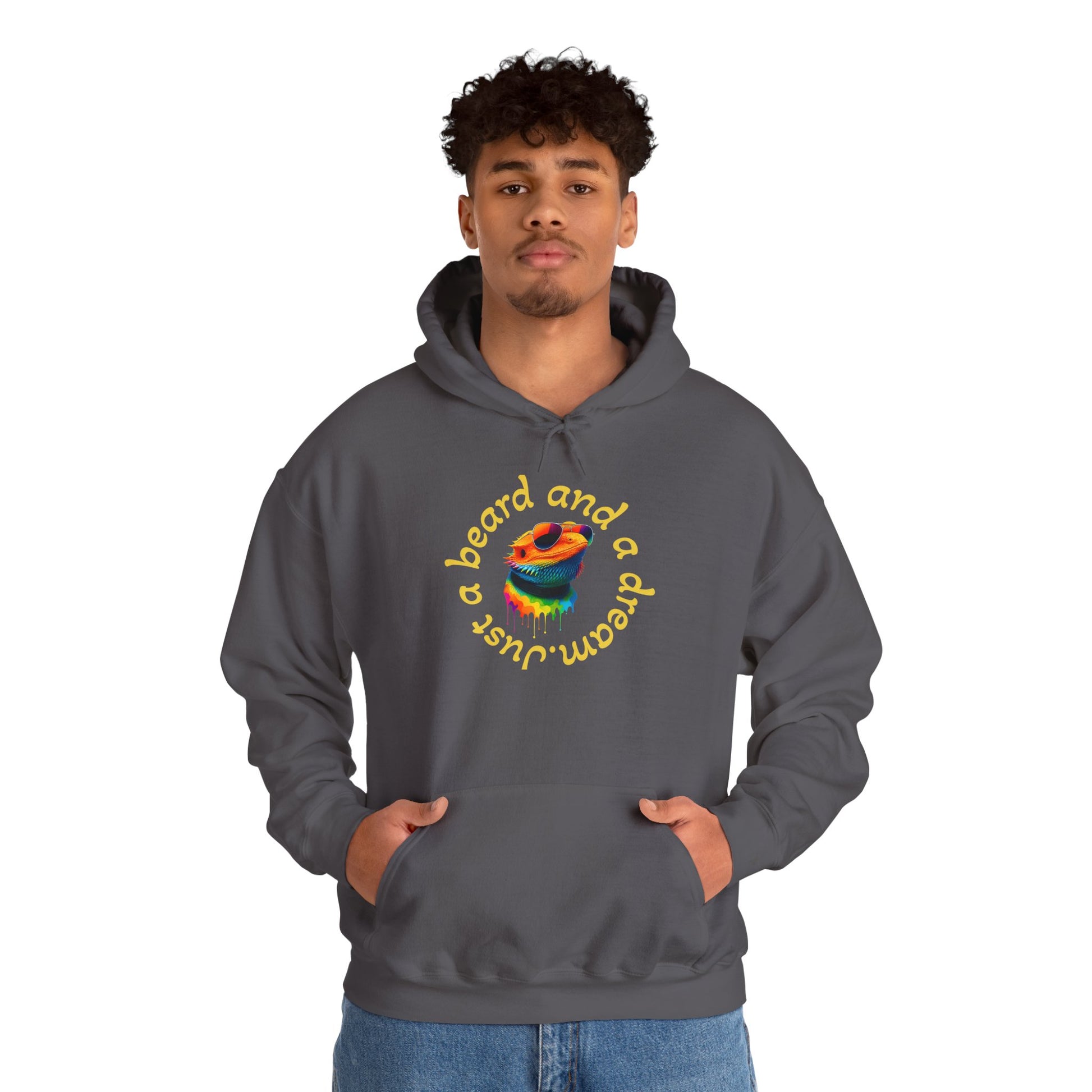 Colorful Lizard Hoodie – Unisex Heavy Blend™ Sweatshirt for Nature Lovers, Perfect Gift for Birthdays, Holidays, Cozy Wear, Unique Design