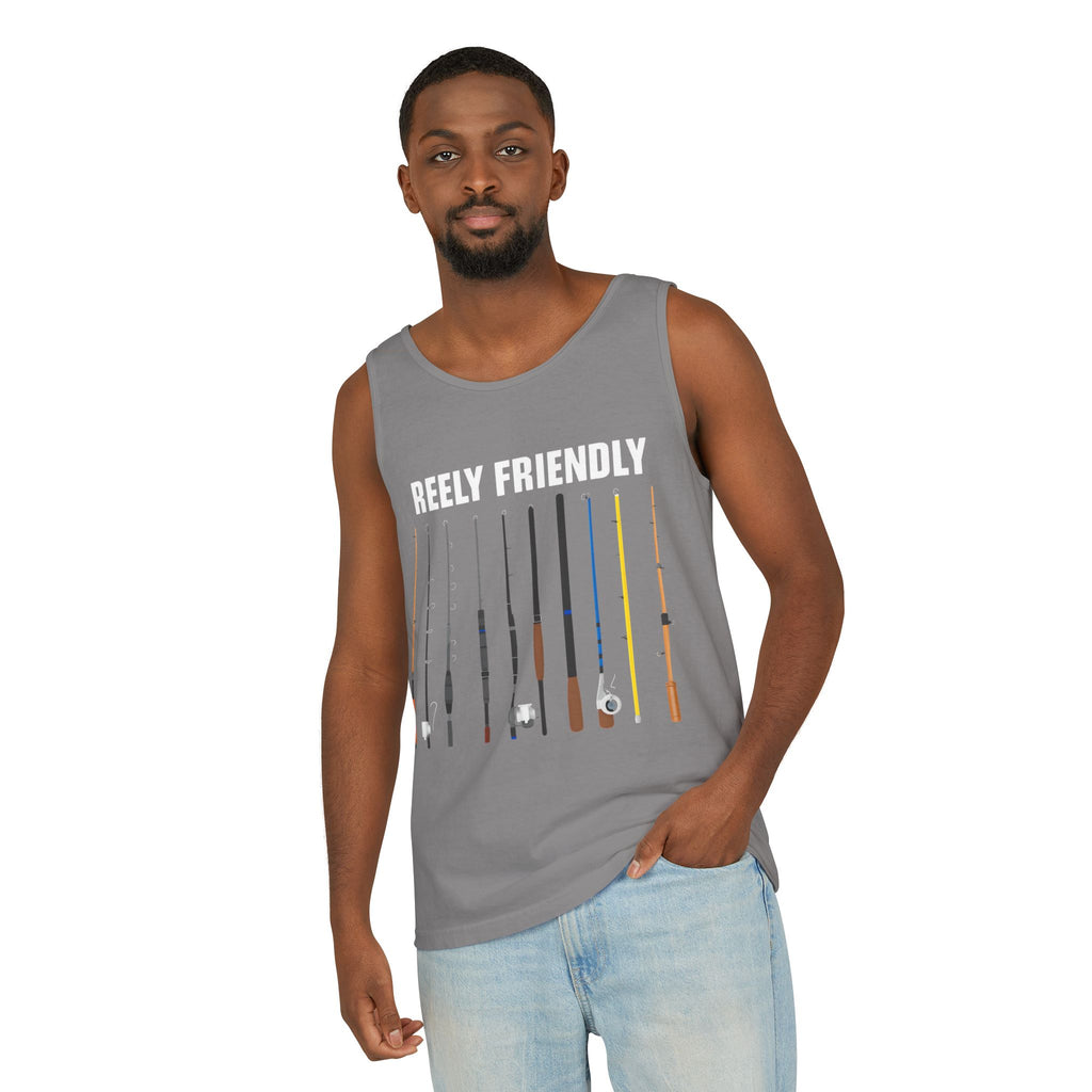 Reely Friendly Fishing Tank Top | Outdoor Apparel, Summer Vibes, Fisherman Gift, Casual Wear, Beach Outing