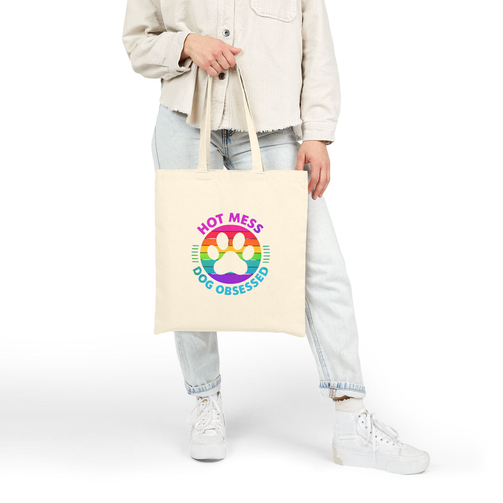 Dog Obsessed Canvas Tote Bag