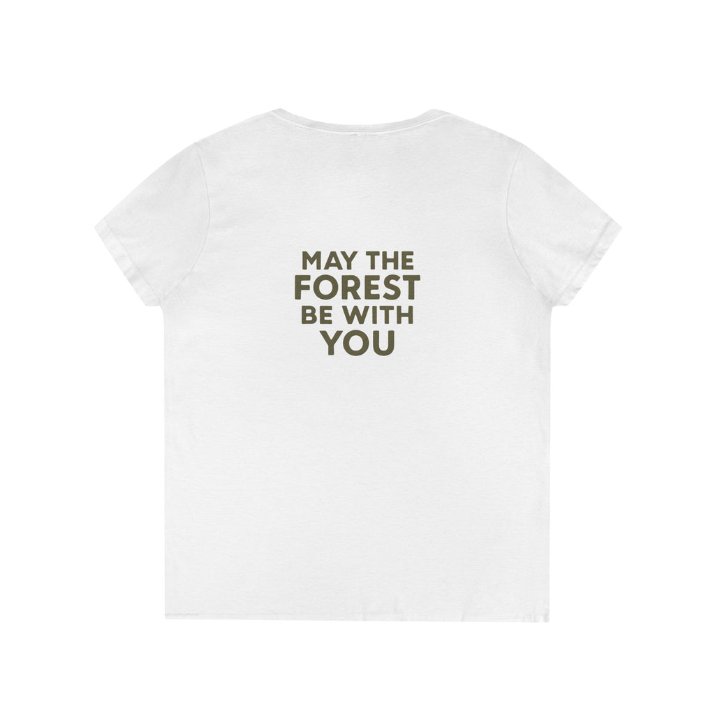 Forest themed Ladies' v neck