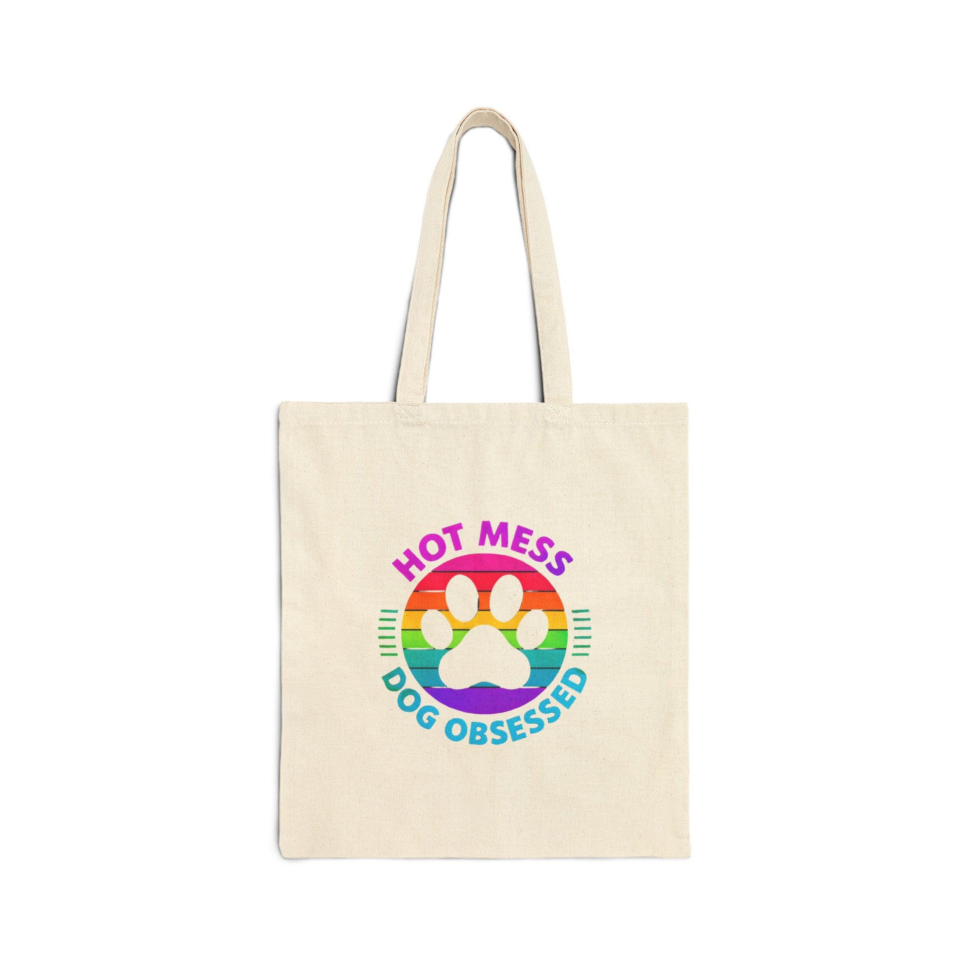 Dog Obsessed Canvas Tote Bag