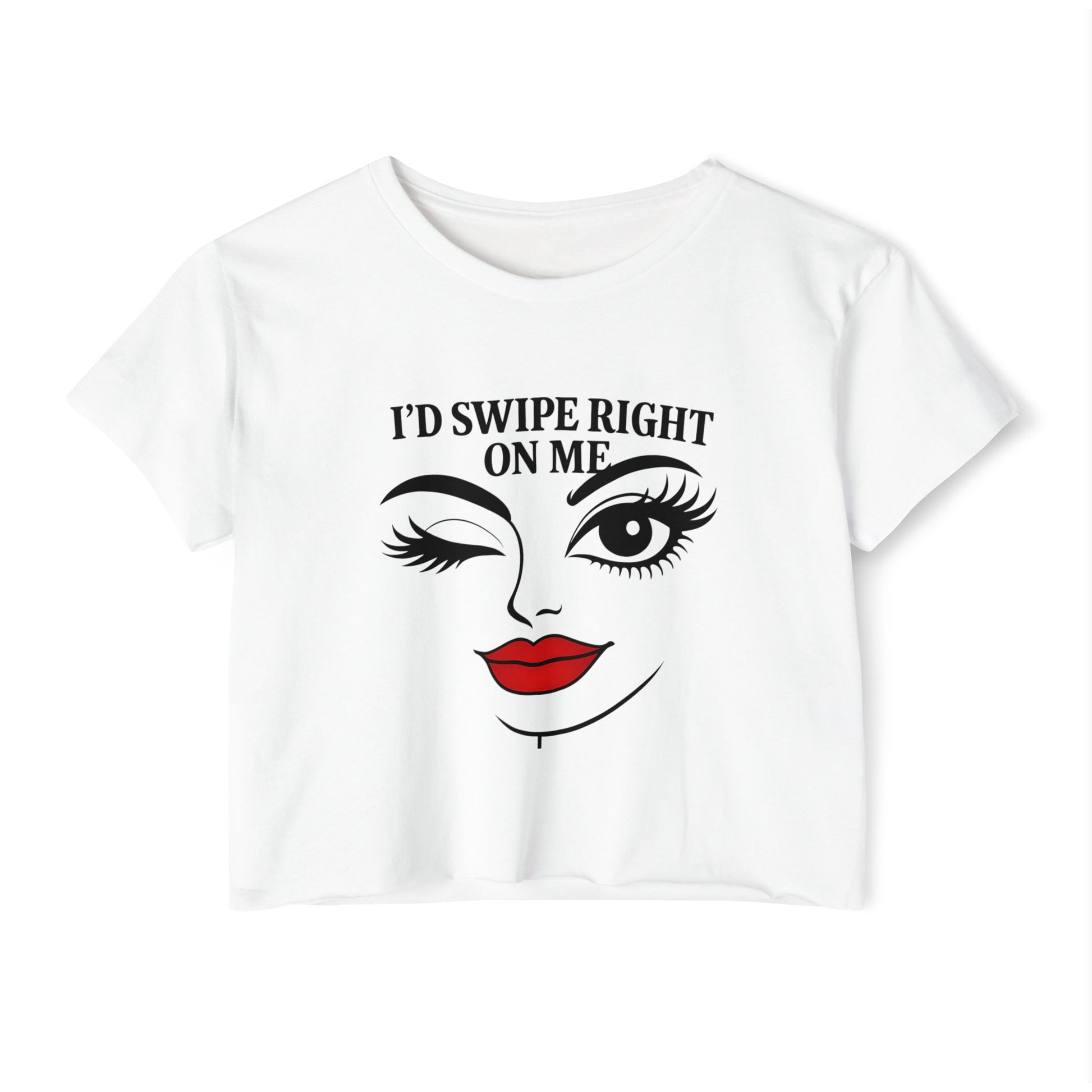 Flirty Graphic Crop Tee