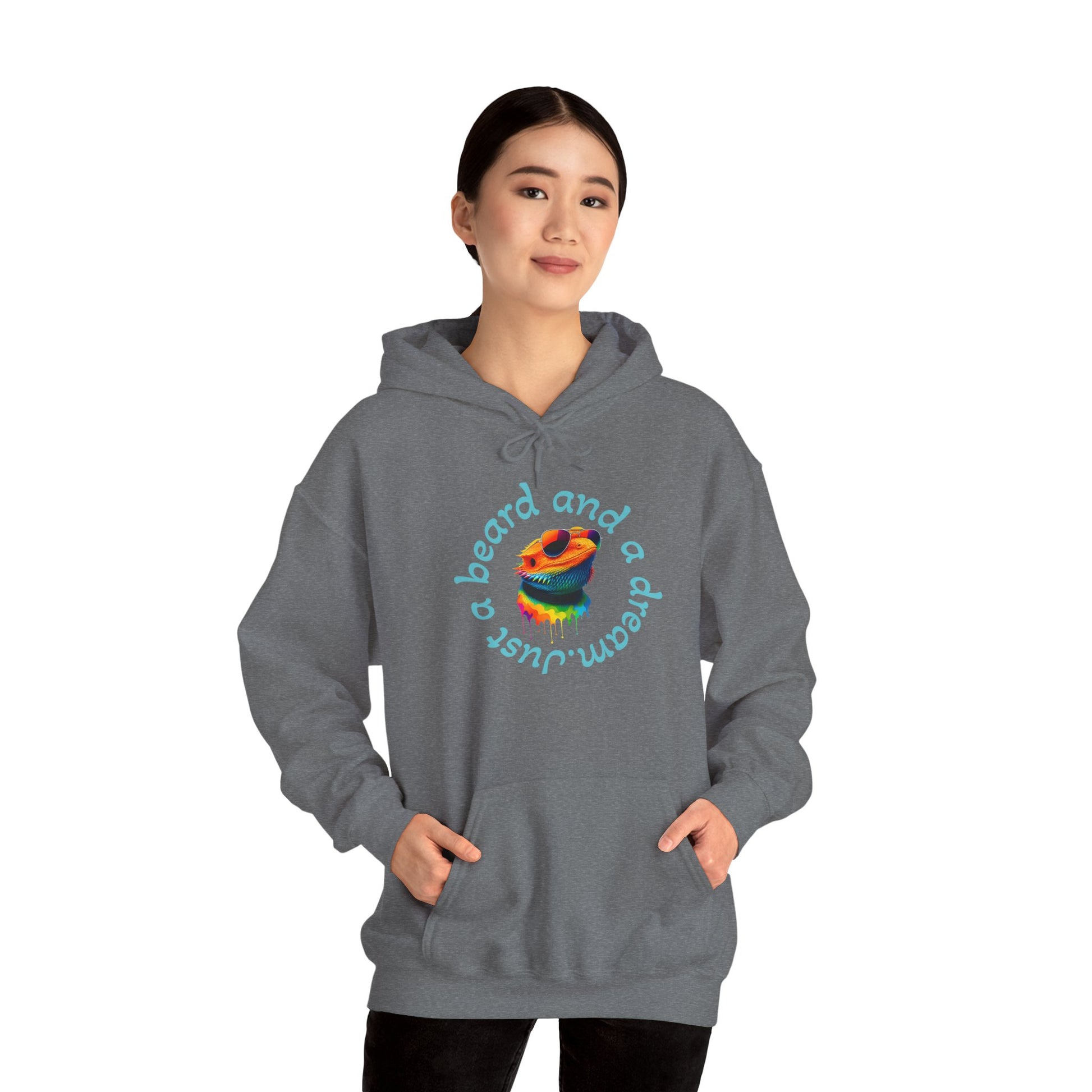 Colorful Lizard Hoodie – Unisex Heavy Blend™ Sweatshirt for Nature Lovers, Perfect Gift for Birthdays, Holidays, Cozy Wear, Unique Design