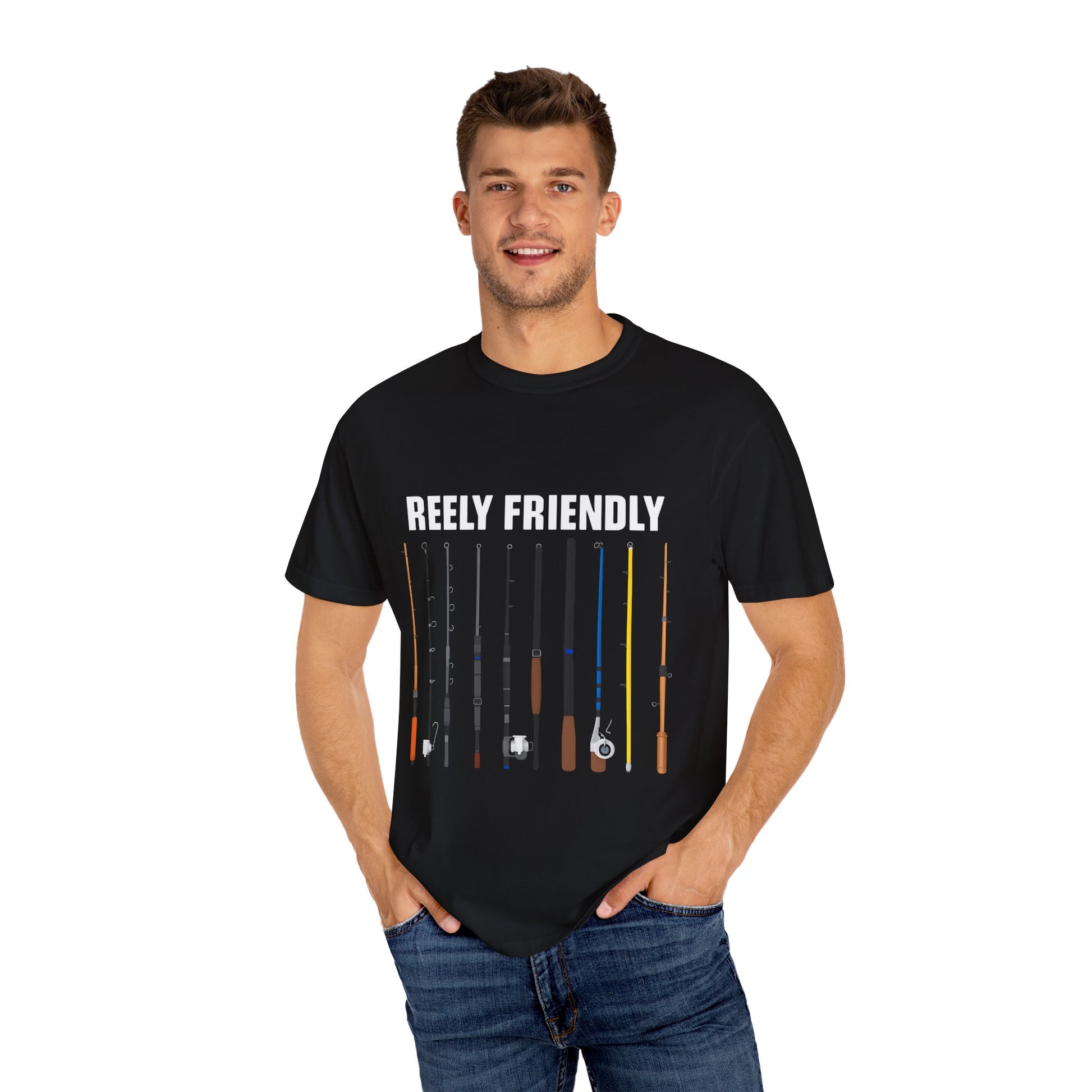 Reely Friendly Fishing T-shirt | Unisex, Gift for Fishermen, Casual Wear, Outdoor Adventure, Fishing Season