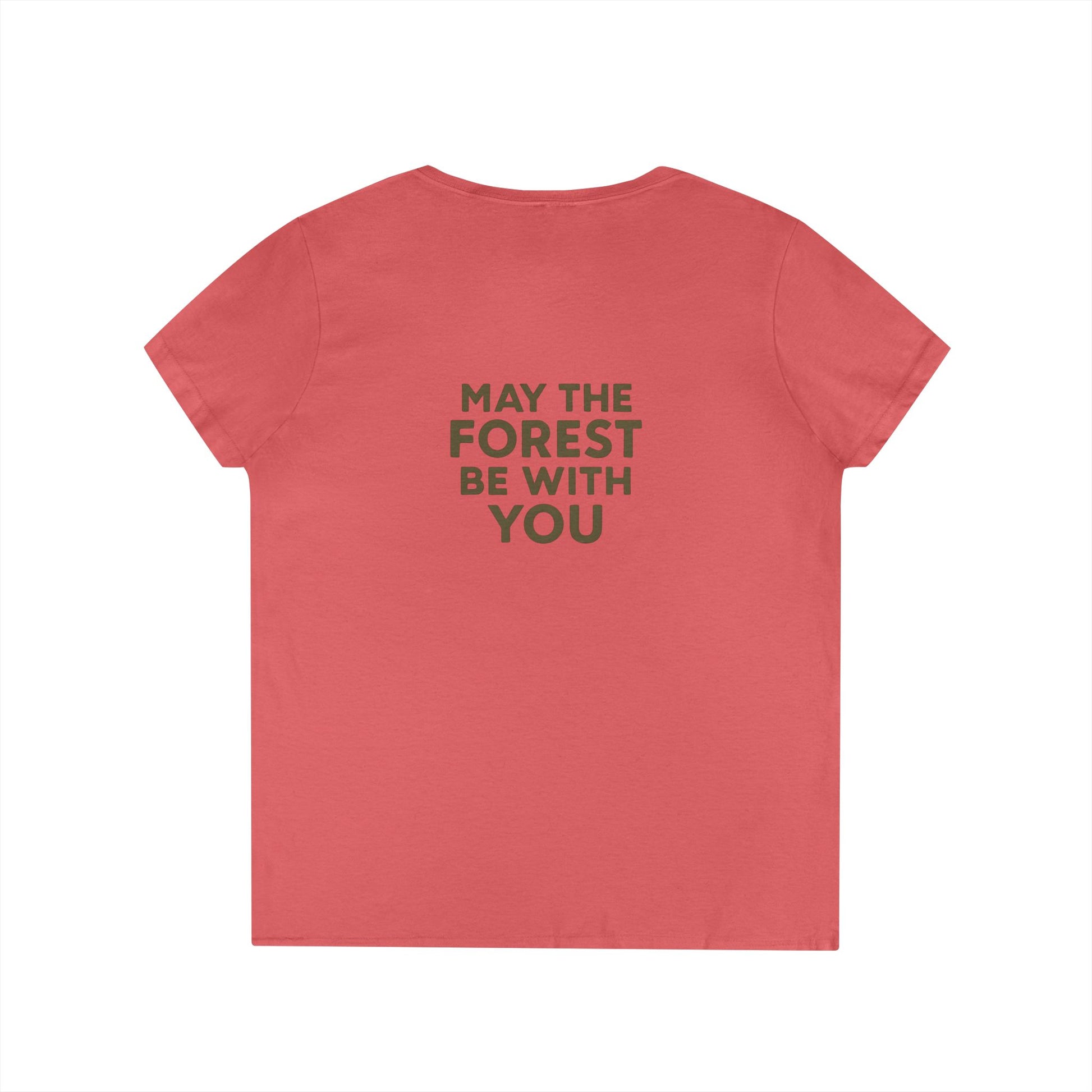 Forest themed Ladies' v neck