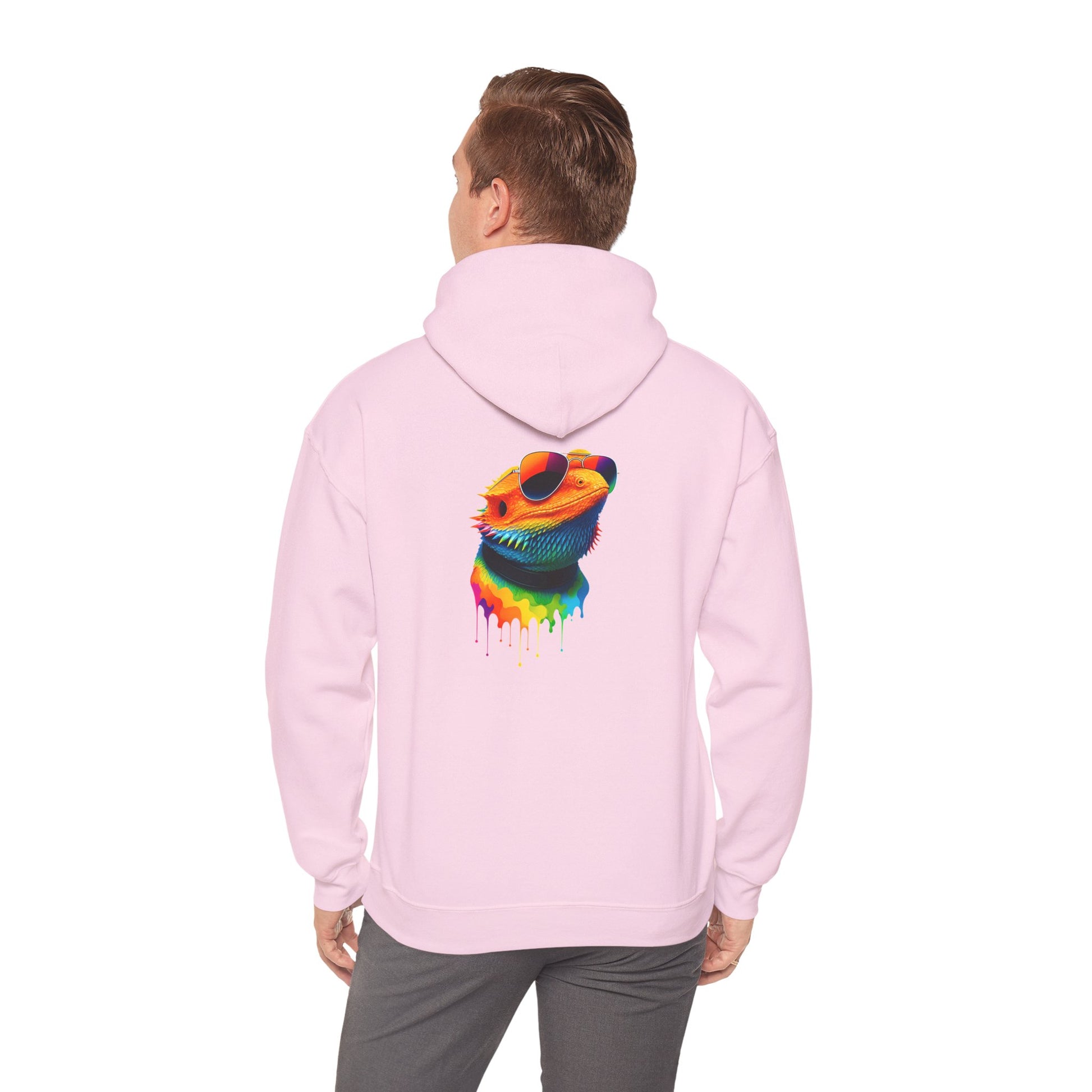 Colorful Lizard Hoodie – Unisex Heavy Blend™ Sweatshirt for Nature Lovers, Perfect Gift for Birthdays, Holidays, Cozy Wear, Unique Design