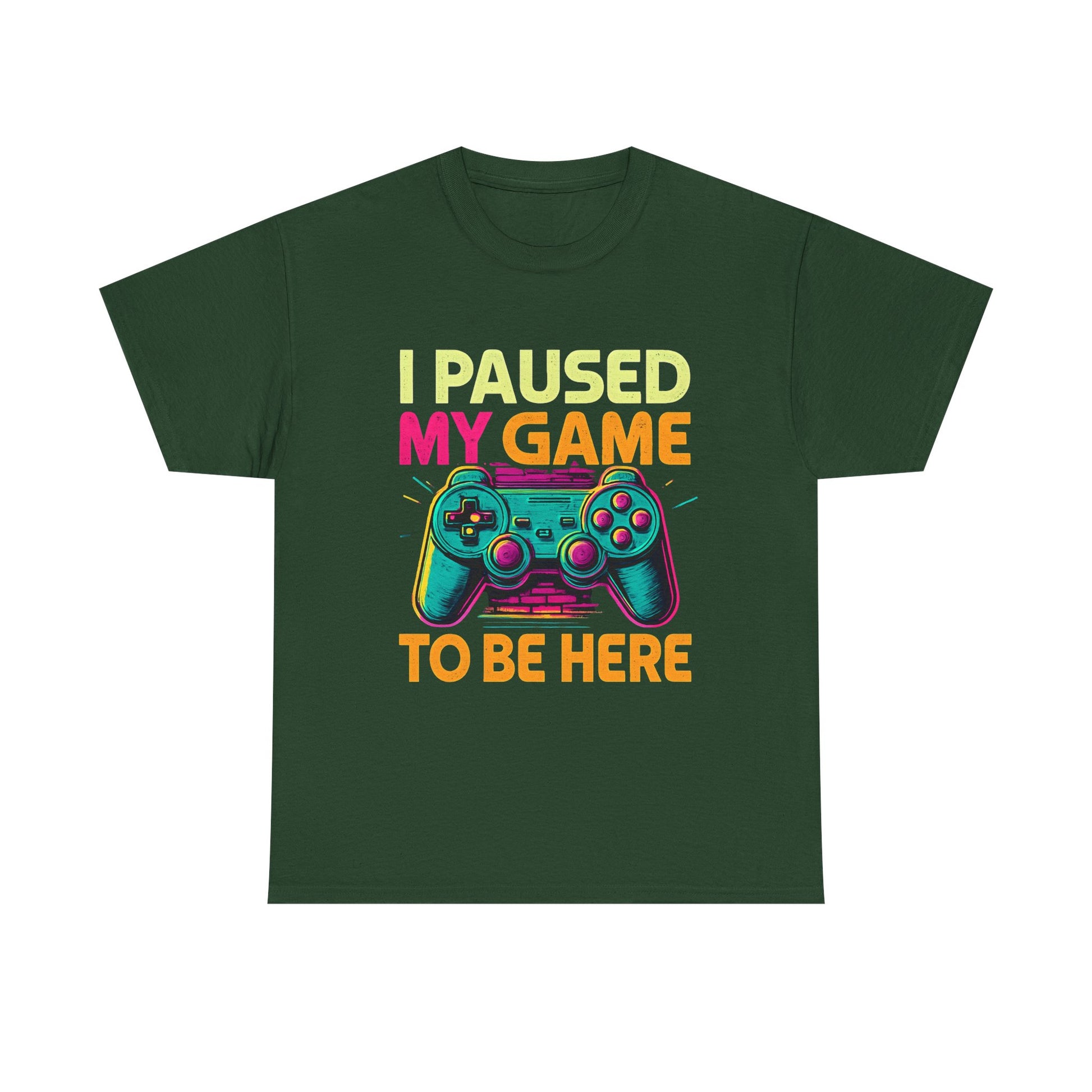 Gaming Humor Unisex Tee - I Paused My Game To Be Here, Gamer Gift, Video Game Shirt, Casual Wear, Funny T-Shirt, Game Night Apparel