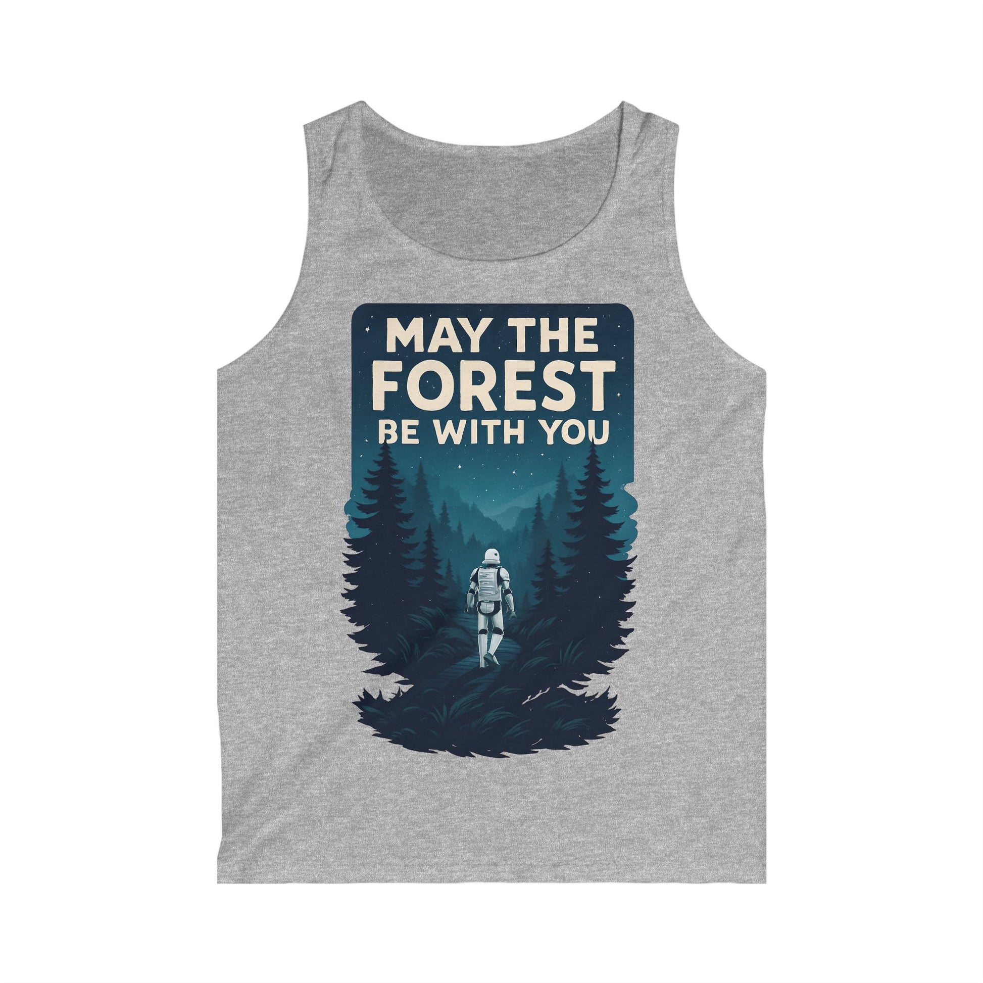 Men's Forest-Themed Tank Top