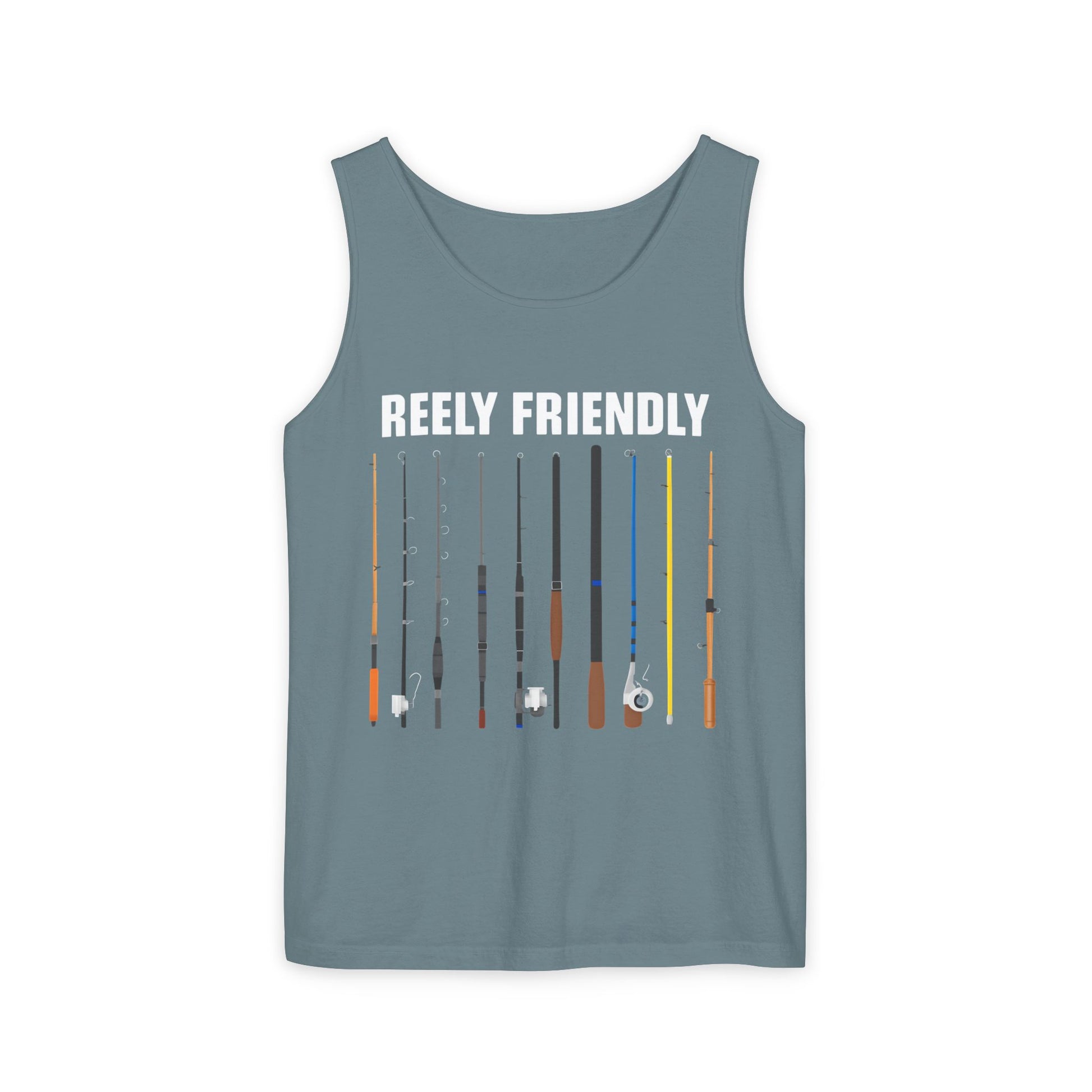 Reely Friendly Fishing Tank Top | Outdoor Apparel, Summer Vibes, Fisherman Gift, Casual Wear, Beach Outing
