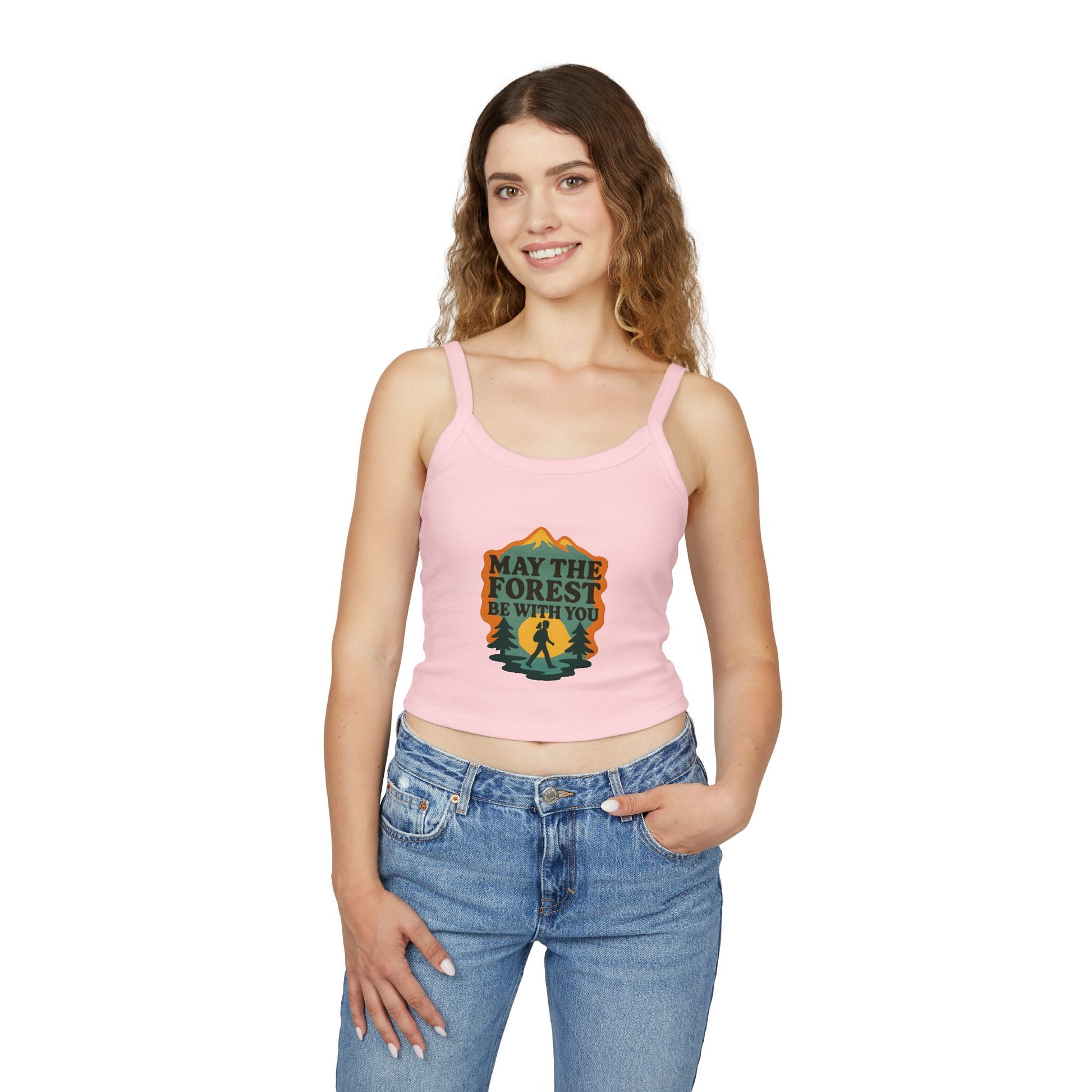 Forest Lover's Spaghetti Strap Tank Top