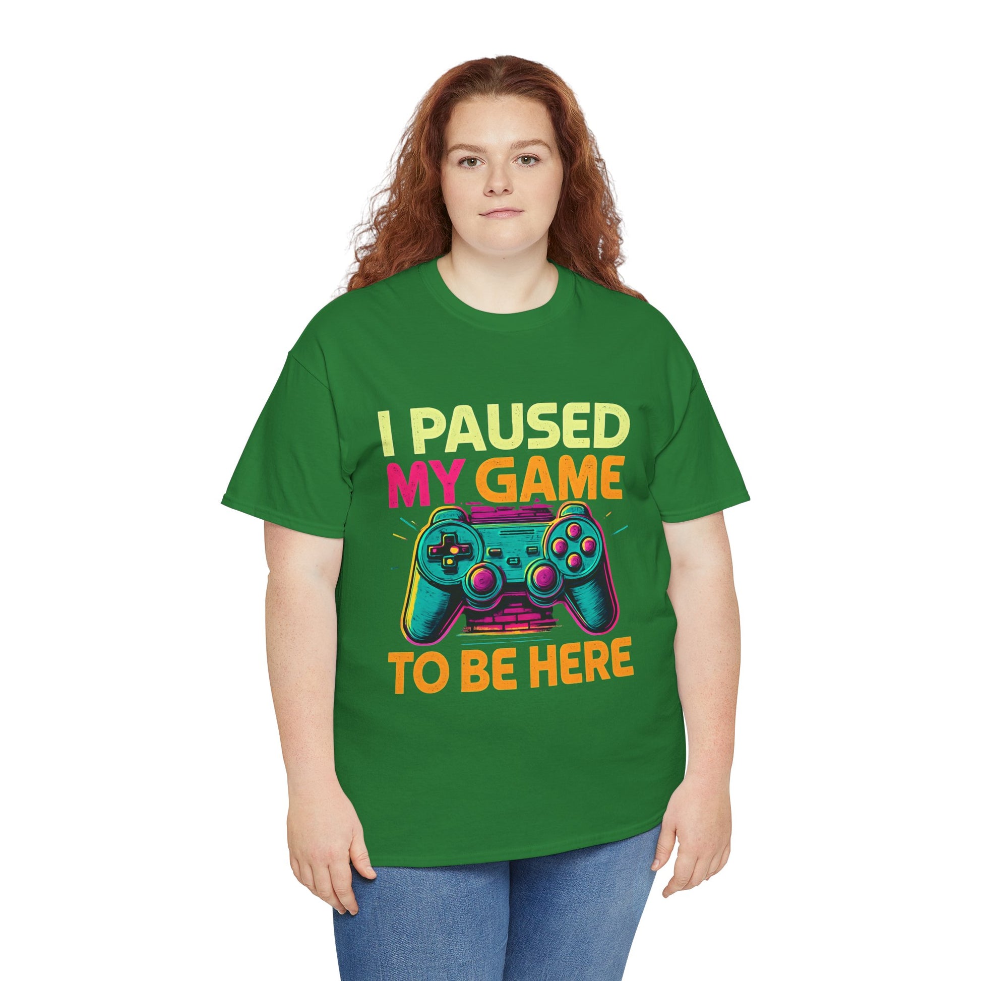 Gaming Humor Unisex Tee - I Paused My Game To Be Here, Gamer Gift, Video Game Shirt, Casual Wear, Funny T-Shirt, Game Night Apparel