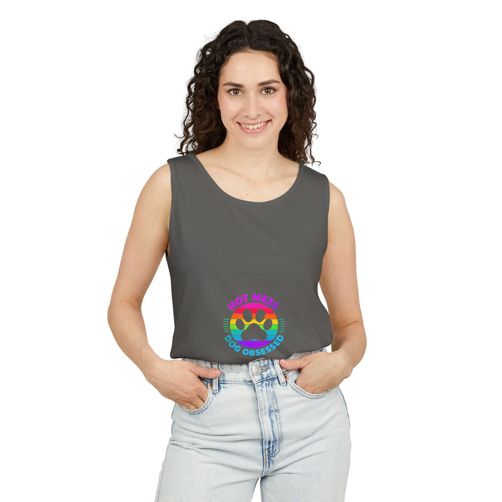 Dog Obsessed Unisex Garment-Dyed Tank Top