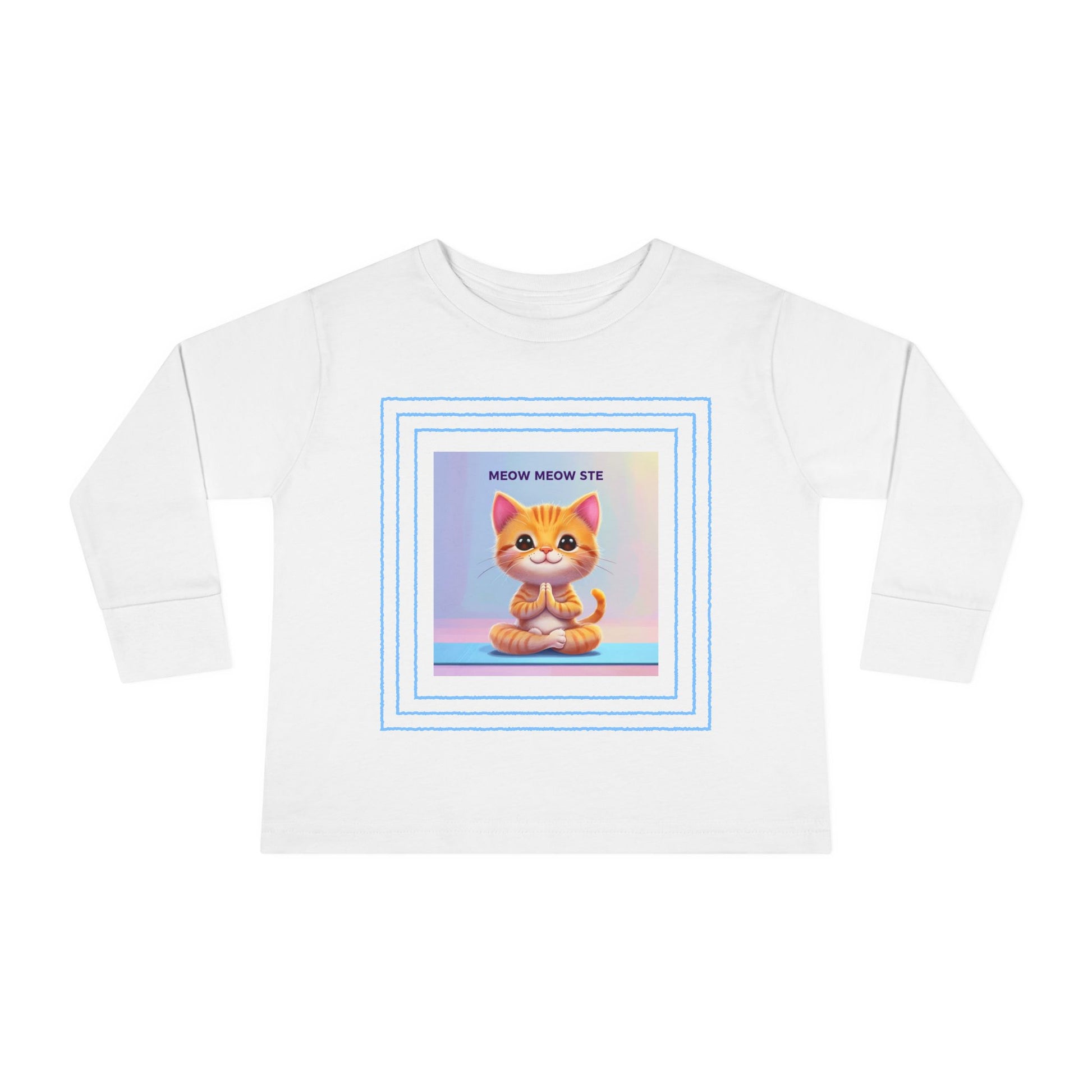 Cat Yoga Toddler Long Sleeve Tee