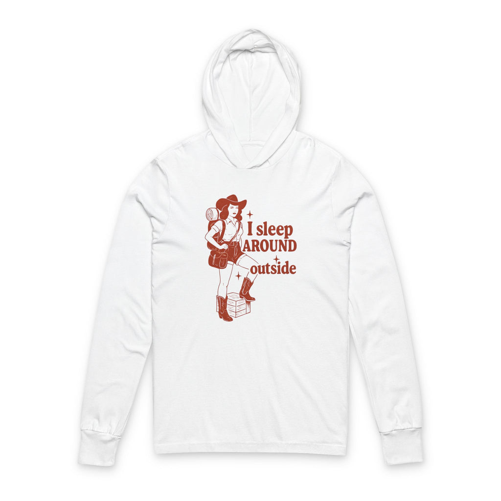 Camping humor Hooded long sleeve shirt