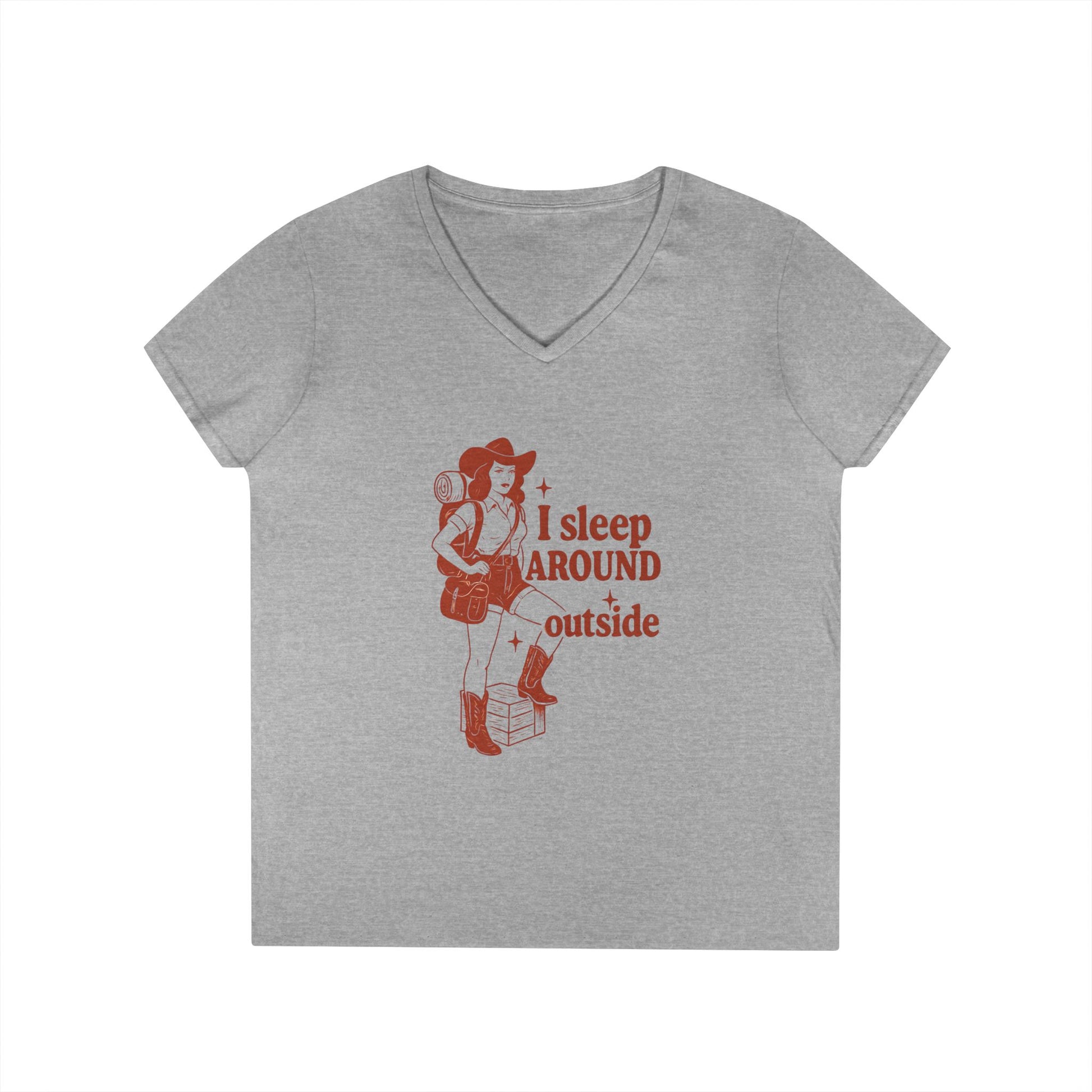 Camping humor  V-Neck