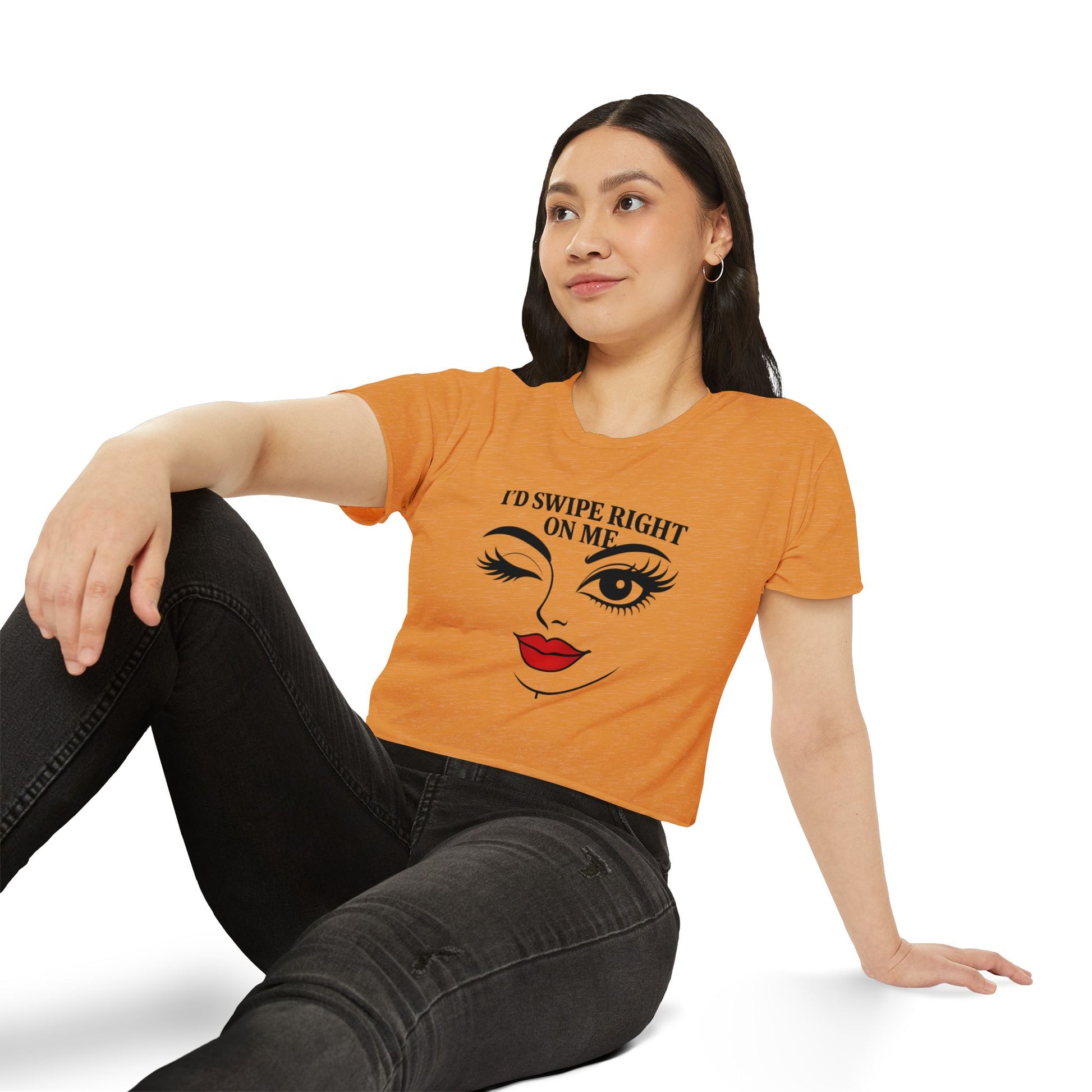 Flirty Graphic Crop Tee