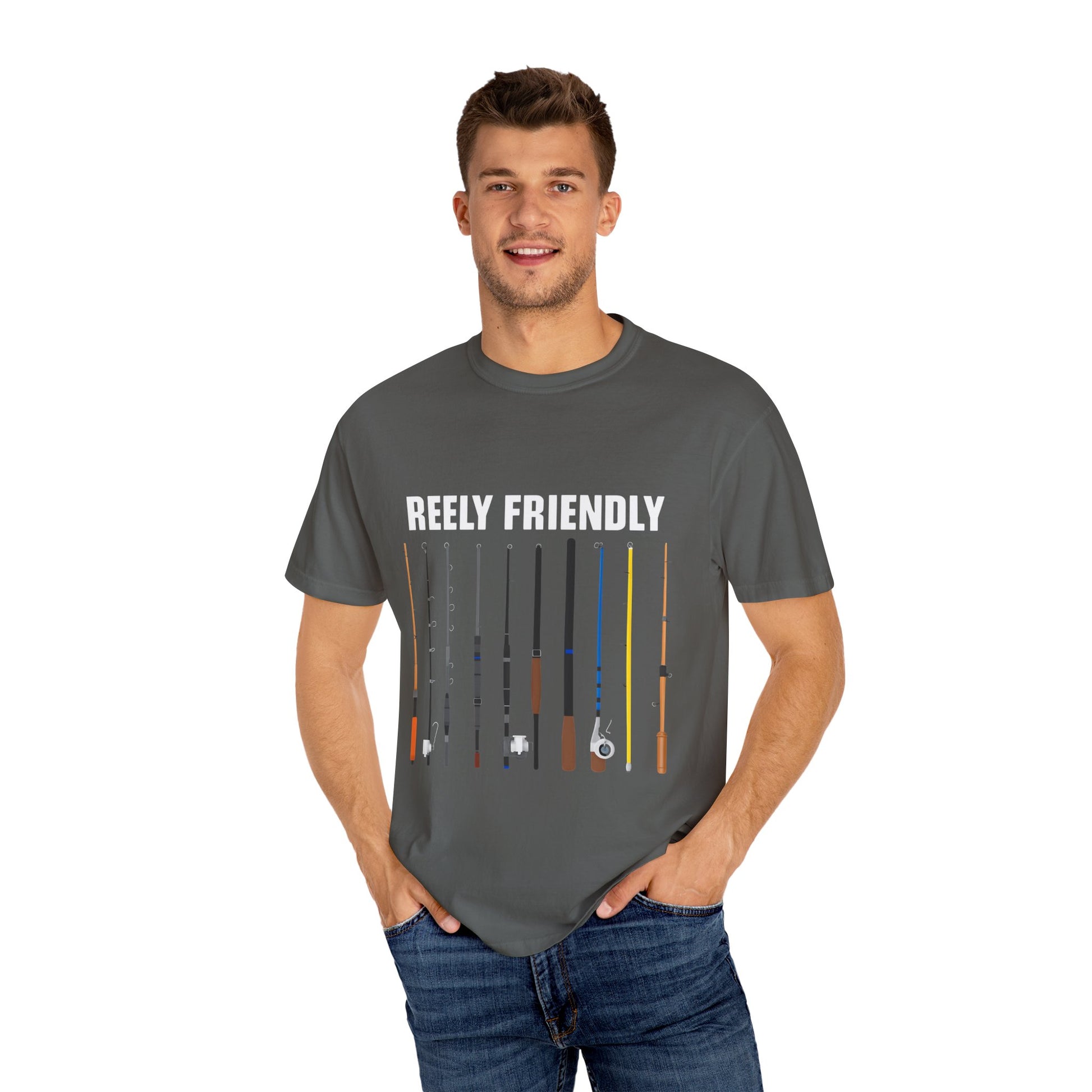Reely Friendly Fishing T-shirt | Unisex, Gift for Fishermen, Casual Wear, Outdoor Adventure, Fishing Season
