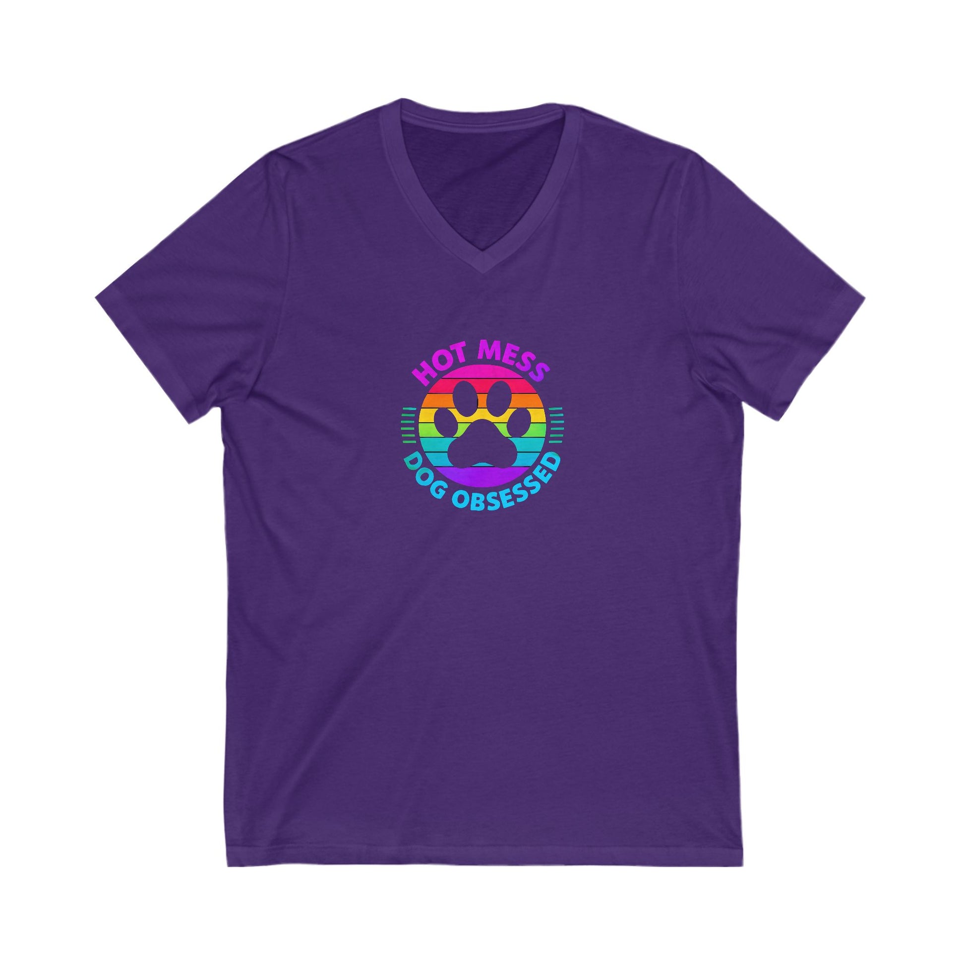 Dog Obsessed Jersey Short Sleeve V-Neck