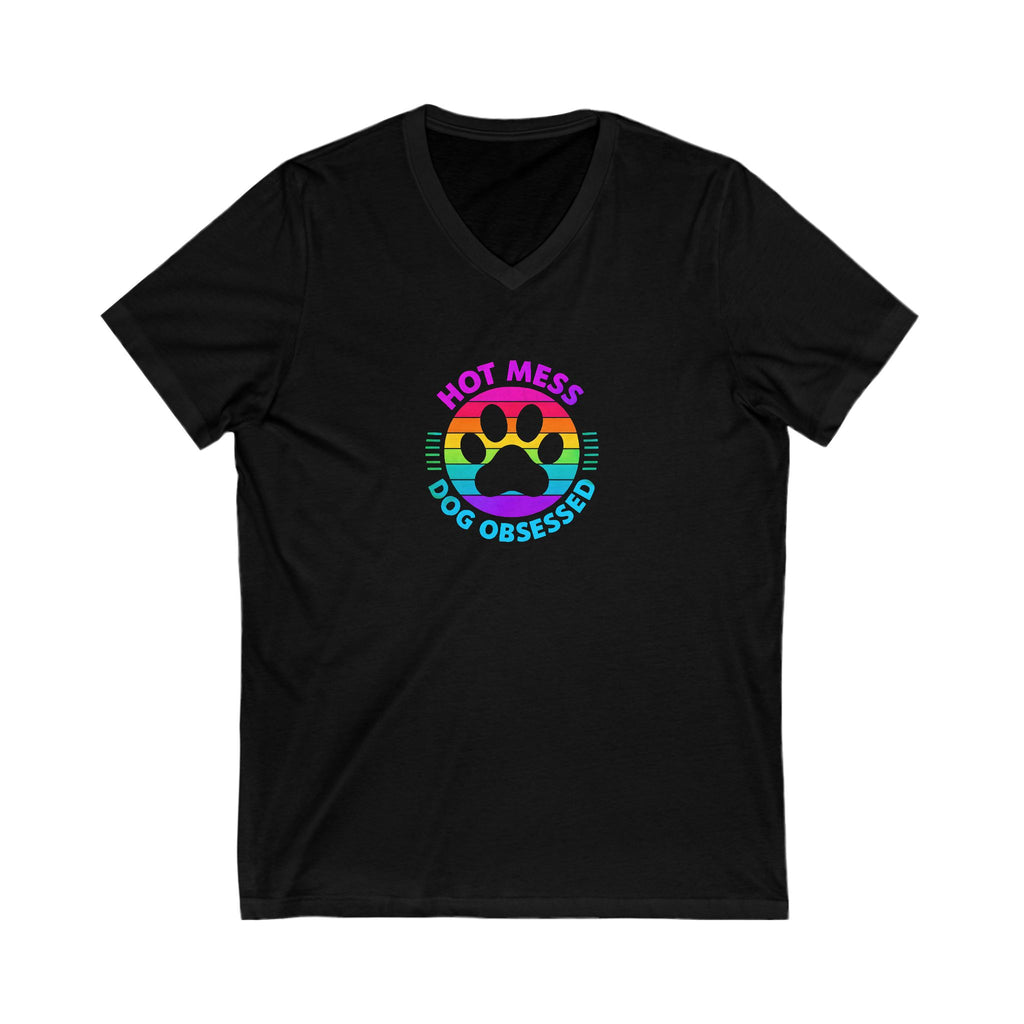 Dog Obsessed Jersey Short Sleeve V-Neck