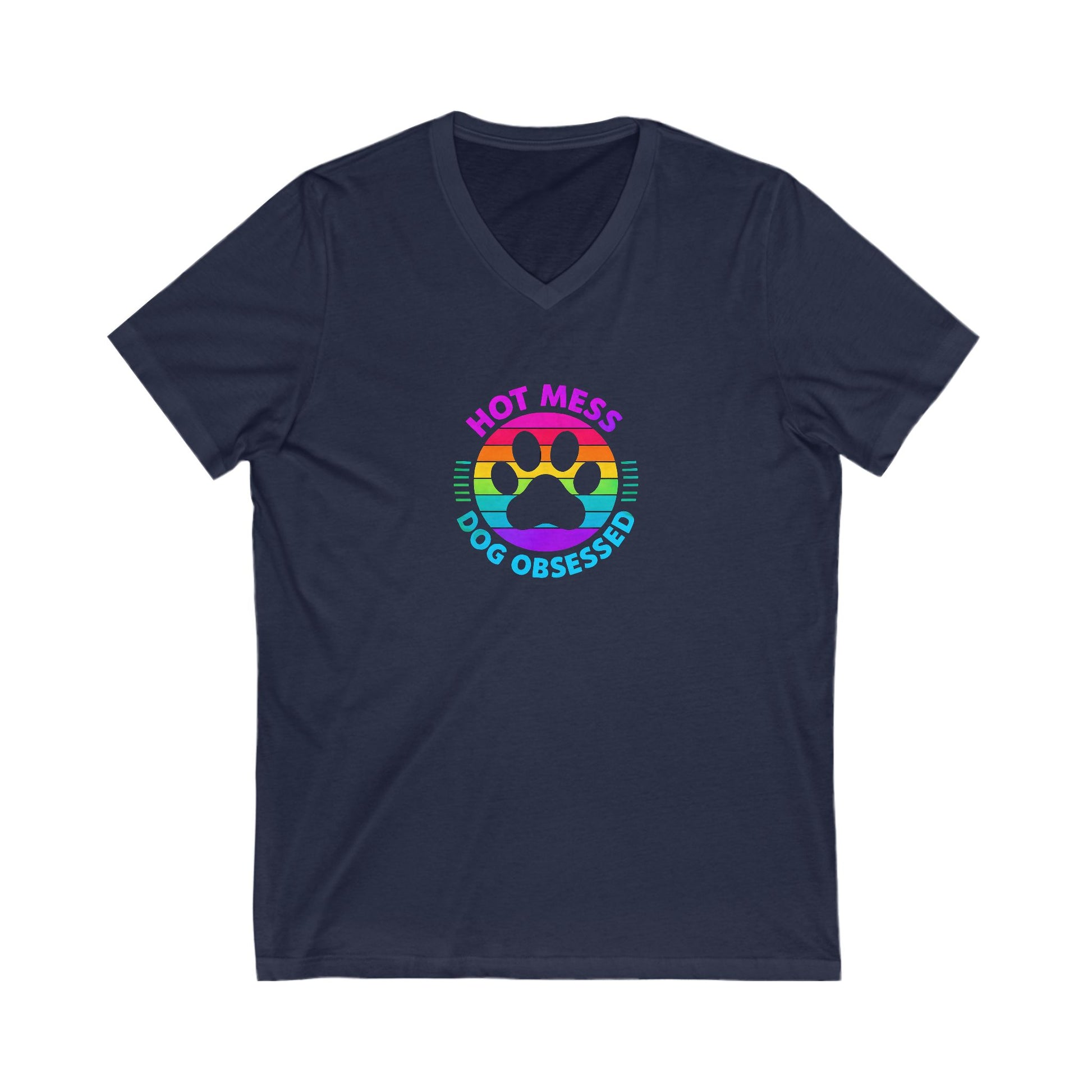 Dog Obsessed Jersey Short Sleeve V-Neck