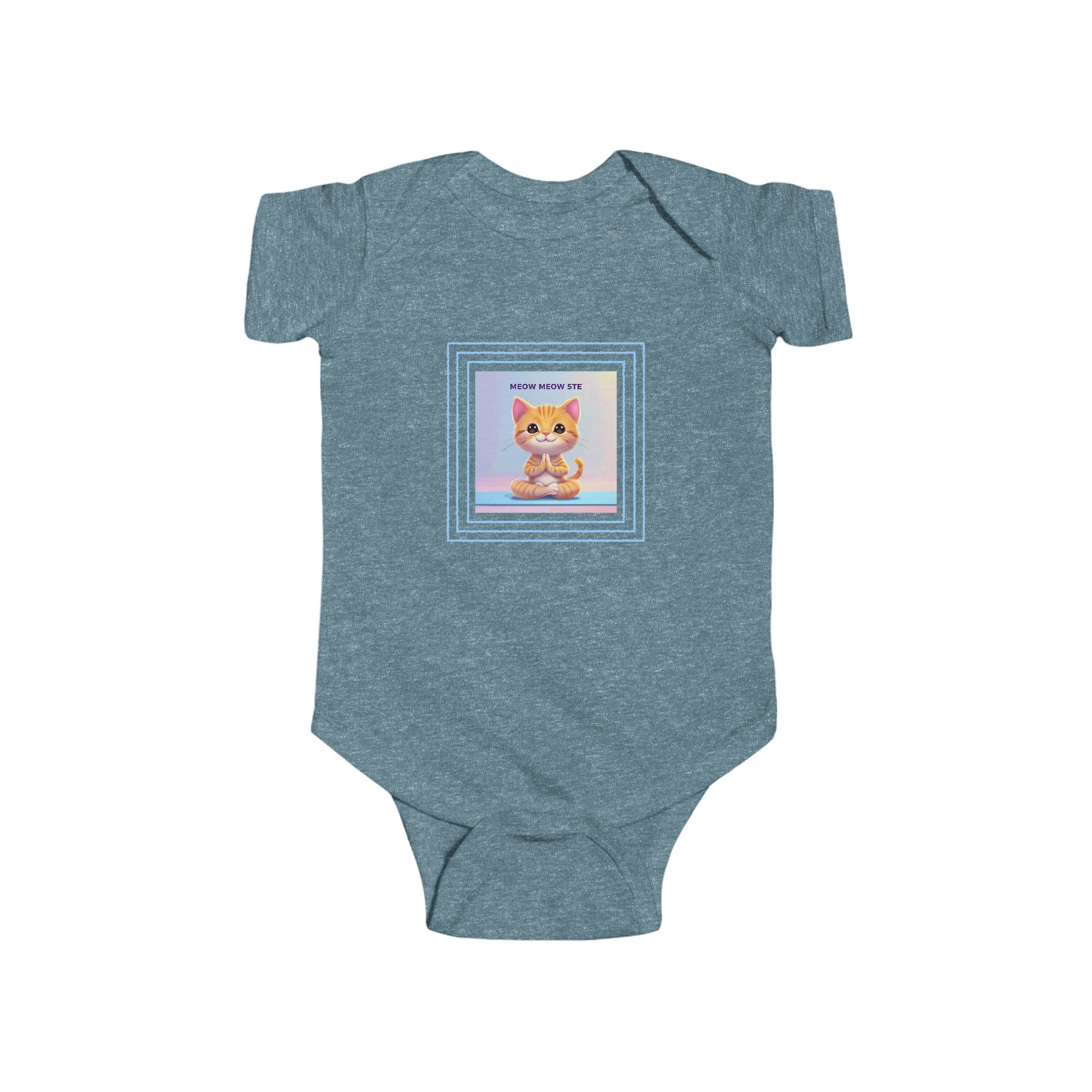 Cat Yoga Baby Bodysuit