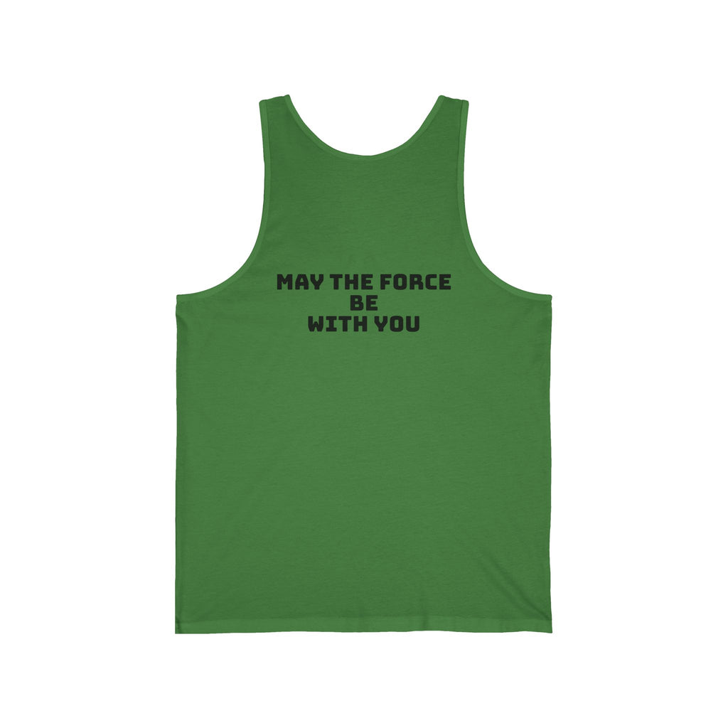 Star Wars Inspired Unisex Jersey Tank - May the Force Be With You, Funny Tank Top, Geek Apparel, Gift for Him, Casual Summer Wear