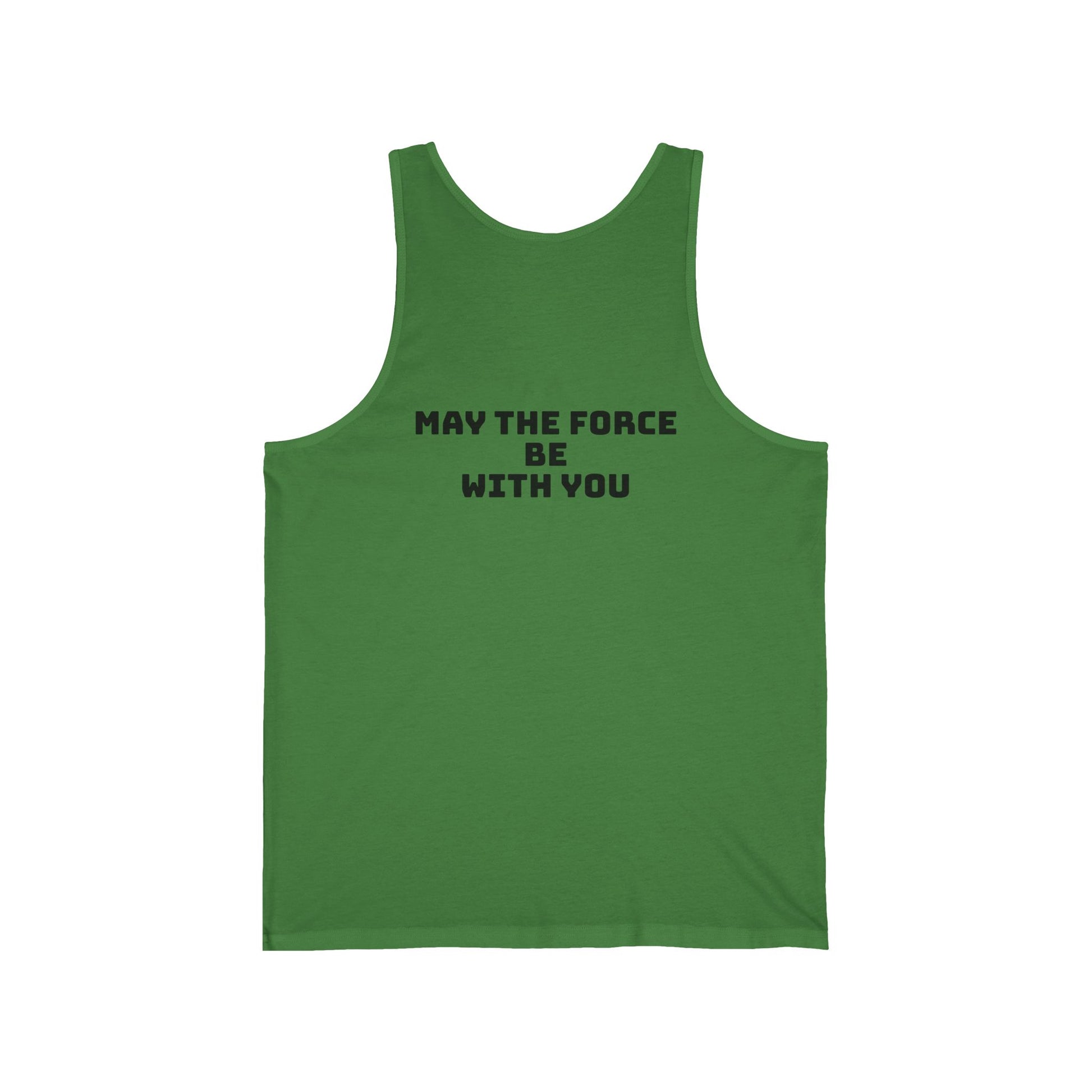 Star Wars Inspired Unisex Jersey Tank - May the Force Be With You, Funny Tank Top, Geek Apparel, Gift for Him, Casual Summer Wear