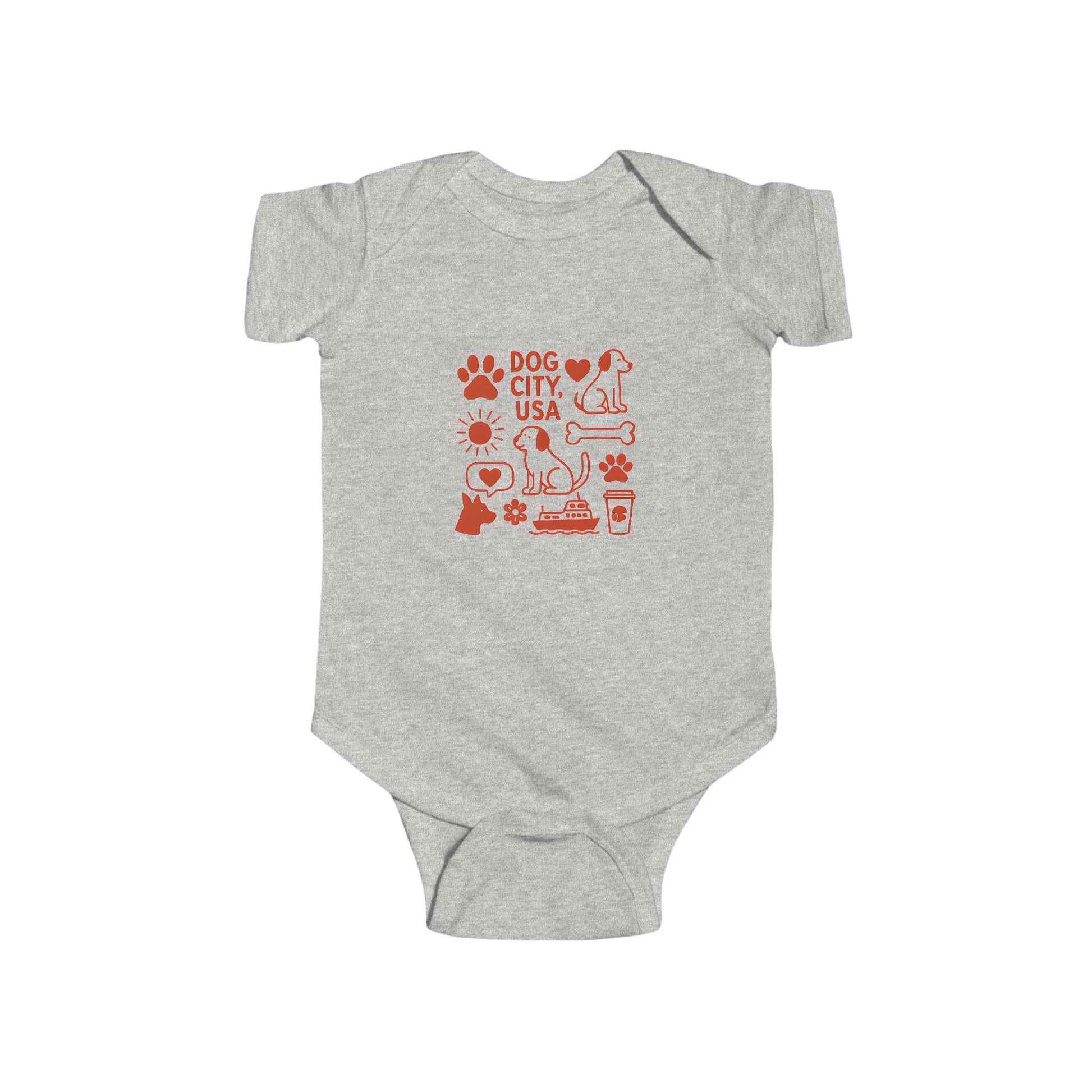 Dog City Infant Bodysuit