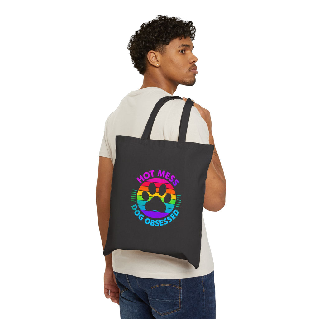 Dog Obsessed Canvas Tote Bag