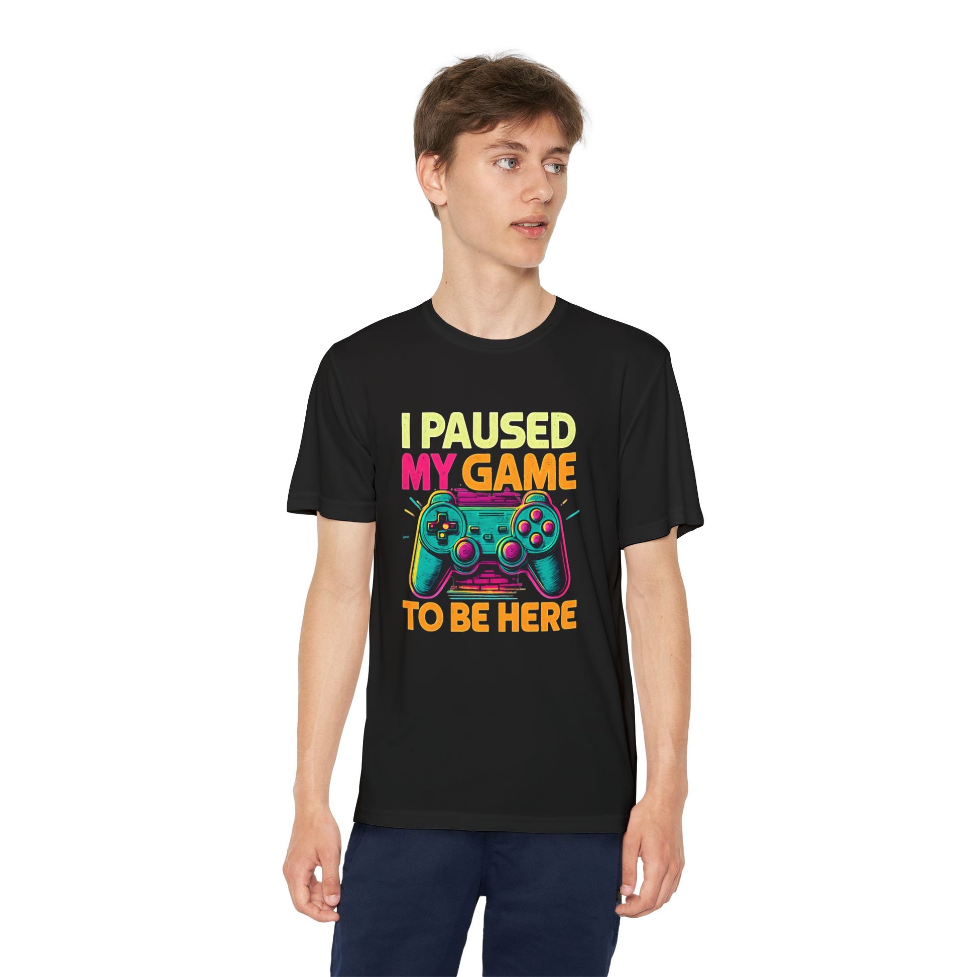 Youth Gamer Tee - I Paused My Game to Be Here | Fun Video Game Shirt, Kids Gaming Apparel, Birthday Gift, Casual Wear, Game Night Tee