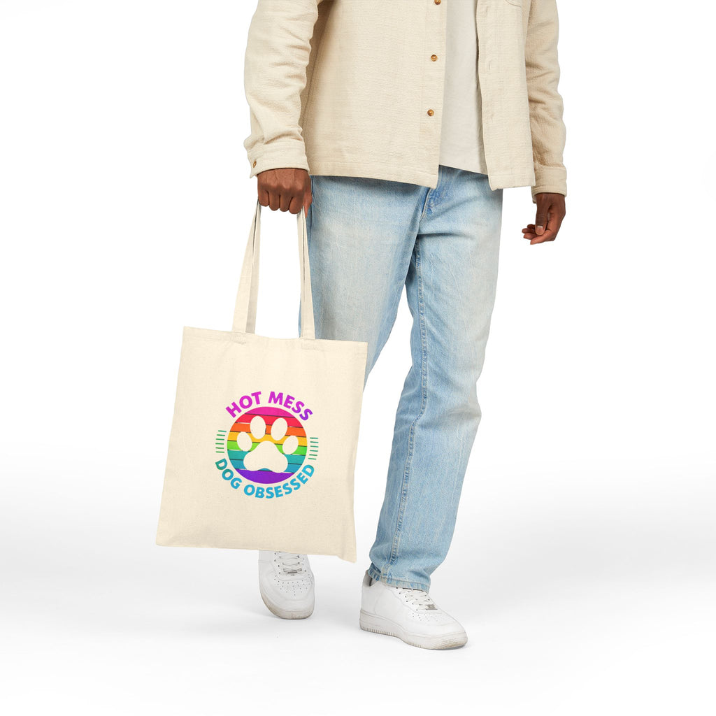 Dog Obsessed Canvas Tote Bag