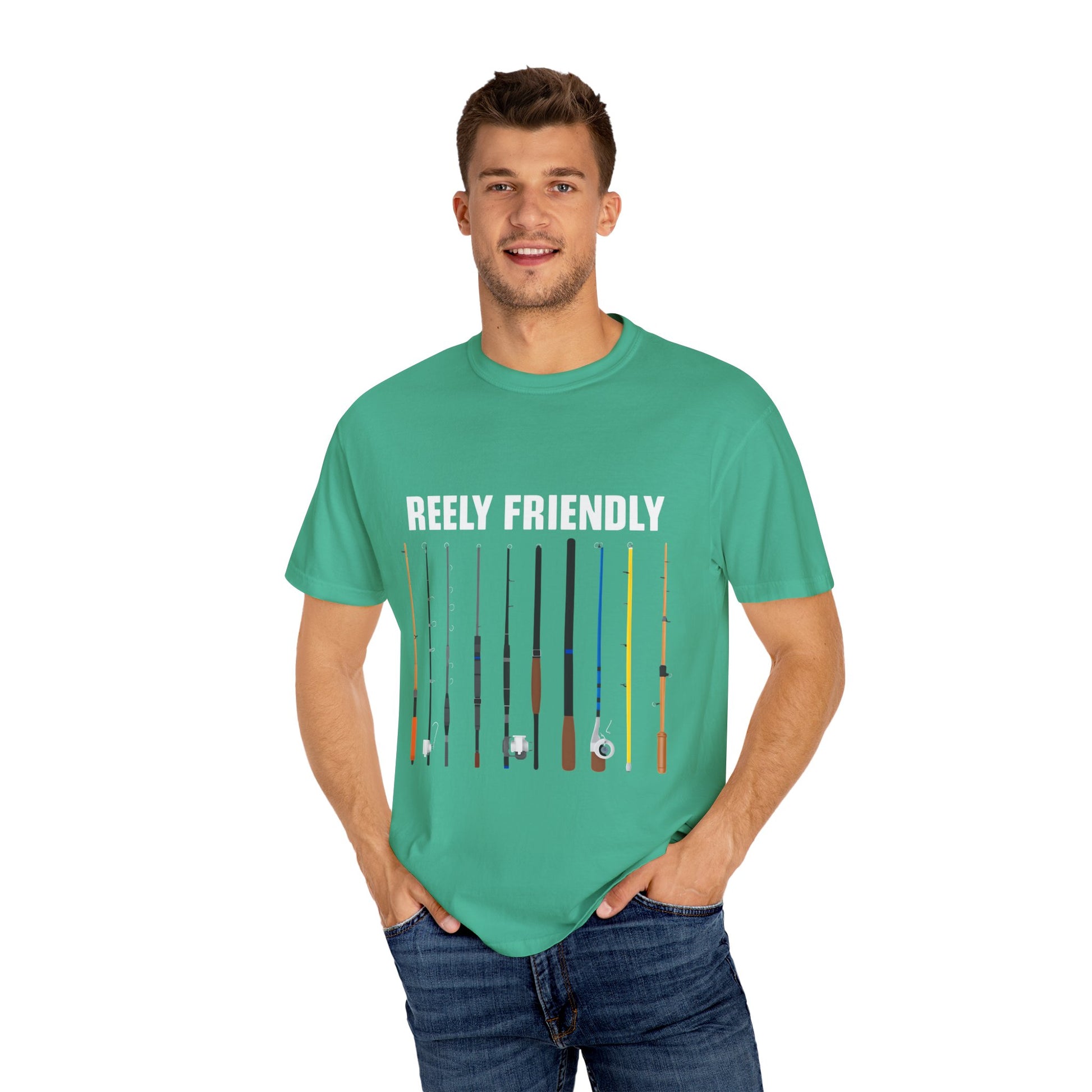 Reely Friendly Fishing T-shirt | Unisex, Gift for Fishermen, Casual Wear, Outdoor Adventure, Fishing Season