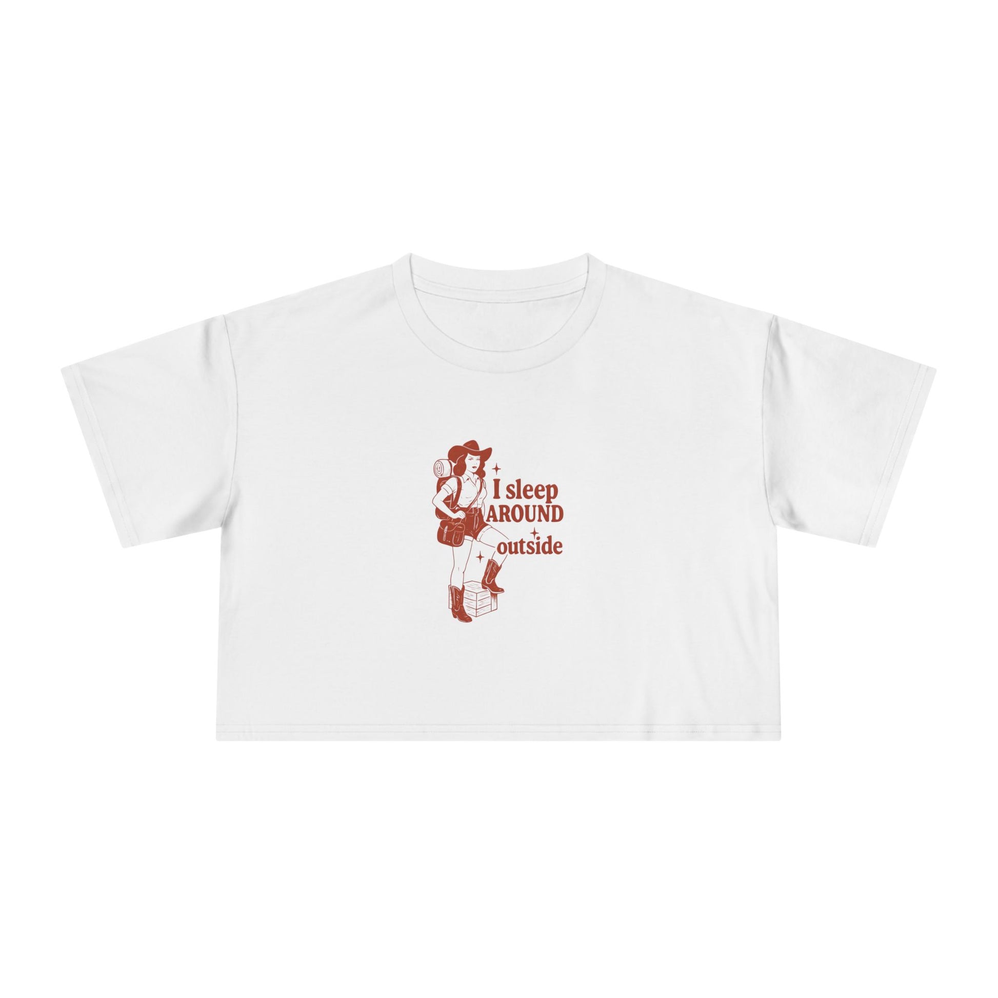 Camping humor Women's Crop Tee
