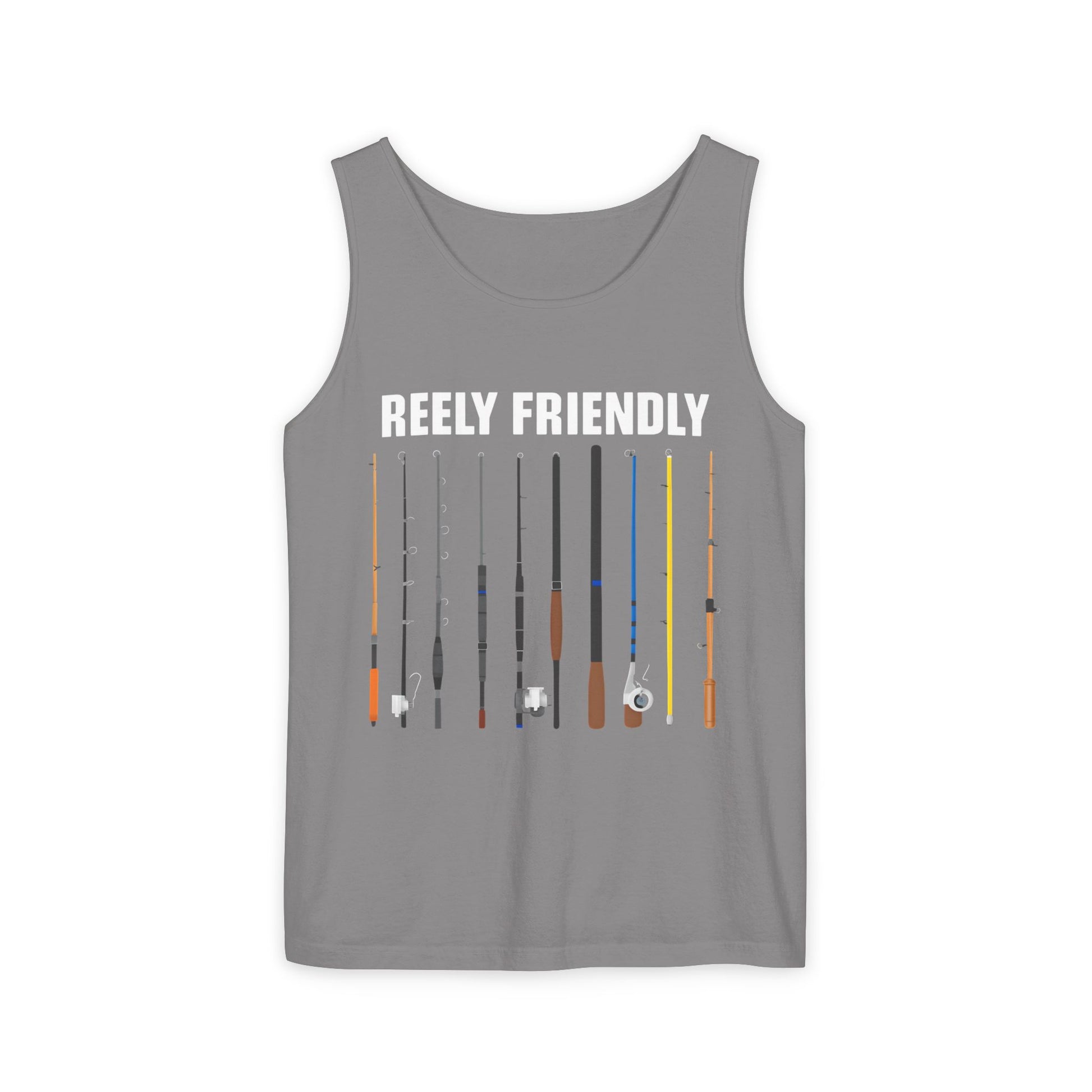 Reely Friendly Fishing Tank Top | Outdoor Apparel, Summer Vibes, Fisherman Gift, Casual Wear, Beach Outing