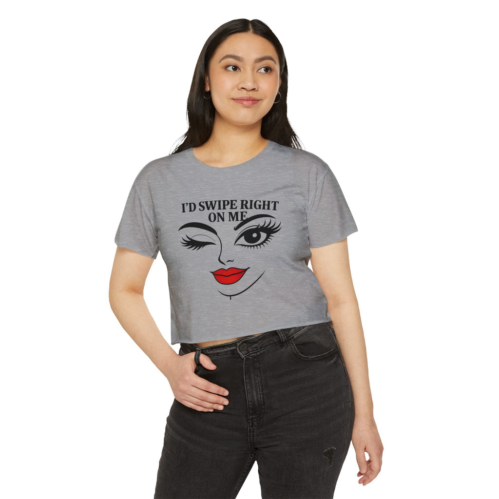 Flirty Graphic Crop Tee