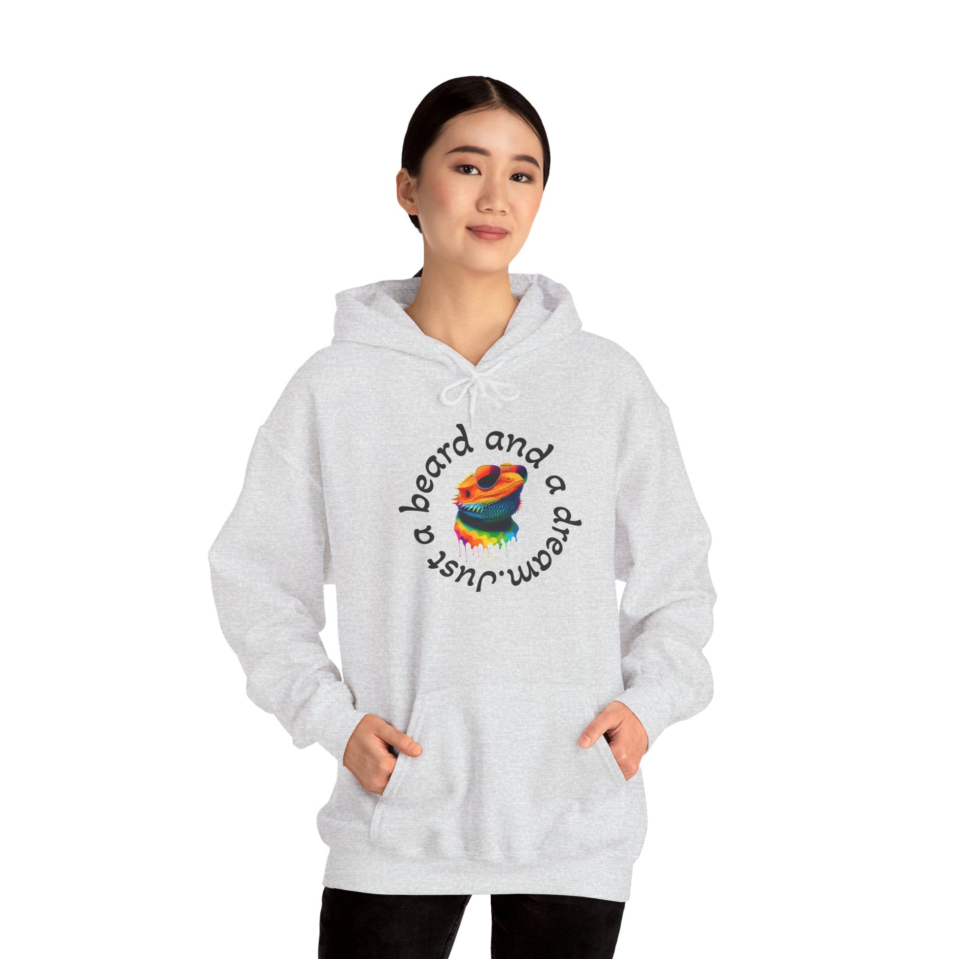 Colorful Lizard Hoodie – Unisex Heavy Blend™ Sweatshirt for Nature Lovers, Perfect Gift for Birthdays, Holidays, Cozy Wear, Unique Design