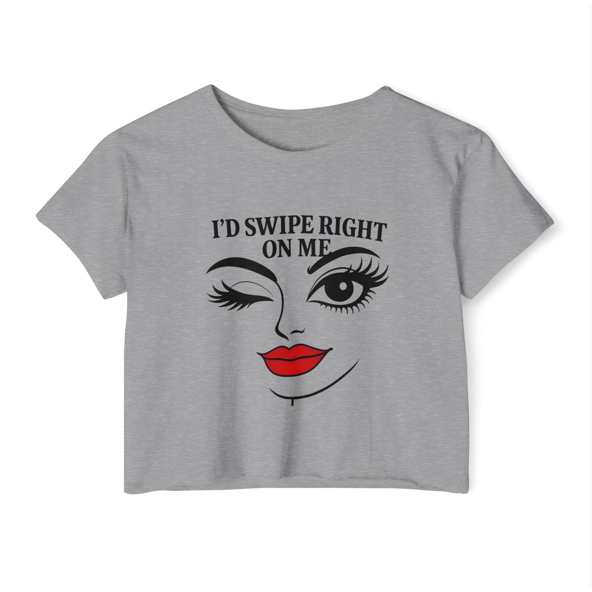 Flirty Graphic Crop Tee