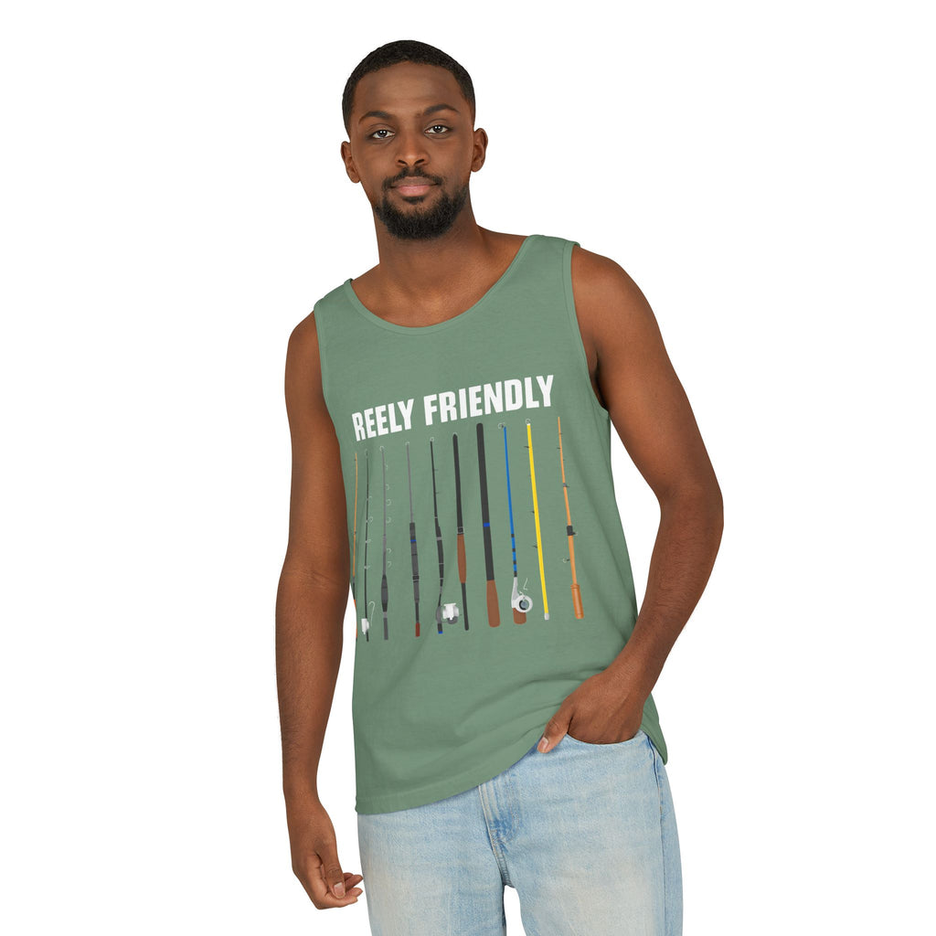 Reely Friendly Fishing Tank Top | Outdoor Apparel, Summer Vibes, Fisherman Gift, Casual Wear, Beach Outing