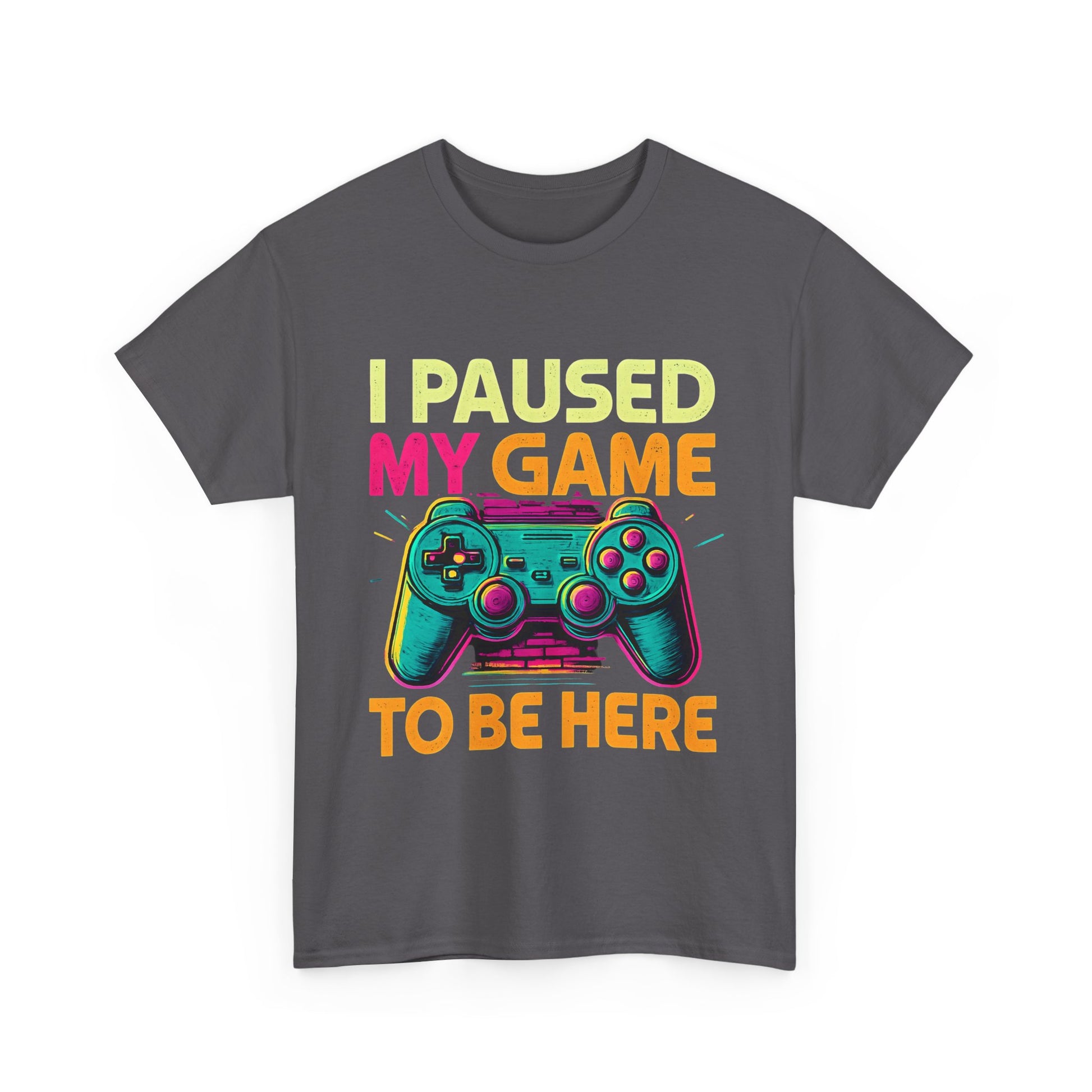 Gaming Humor Unisex Tee - I Paused My Game To Be Here, Gamer Gift, Video Game Shirt, Casual Wear, Funny T-Shirt, Game Night Apparel