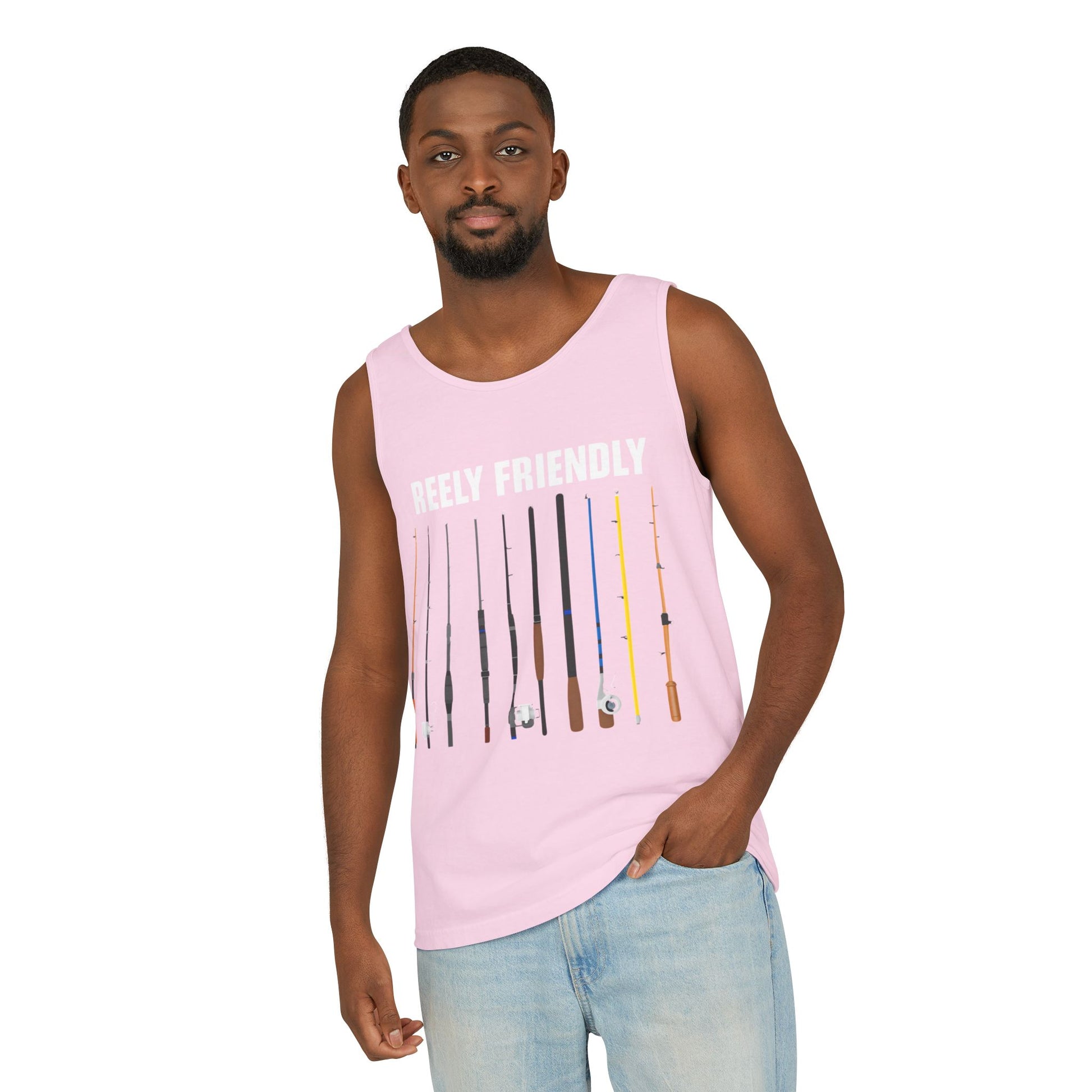 Reely Friendly Fishing Tank Top | Outdoor Apparel, Summer Vibes, Fisherman Gift, Casual Wear, Beach Outing