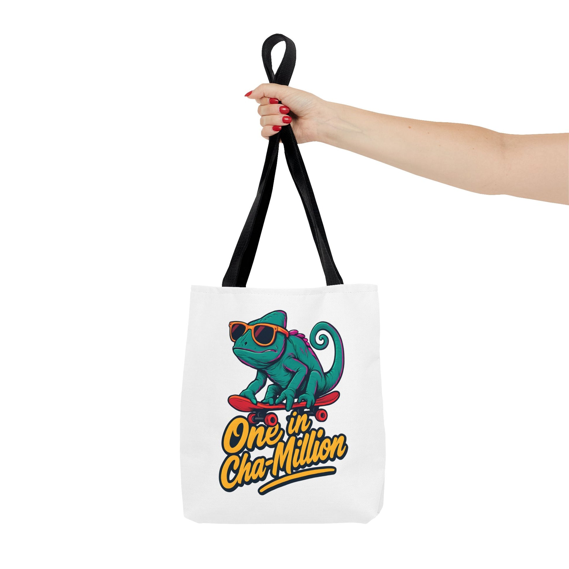 Skateboarder Chameleon Tote Bag - Unique AOP Design, Reusable Shopping Bag, Gift for Chameleon Lovers, Eco-Friendly Grocery Bag, [...]