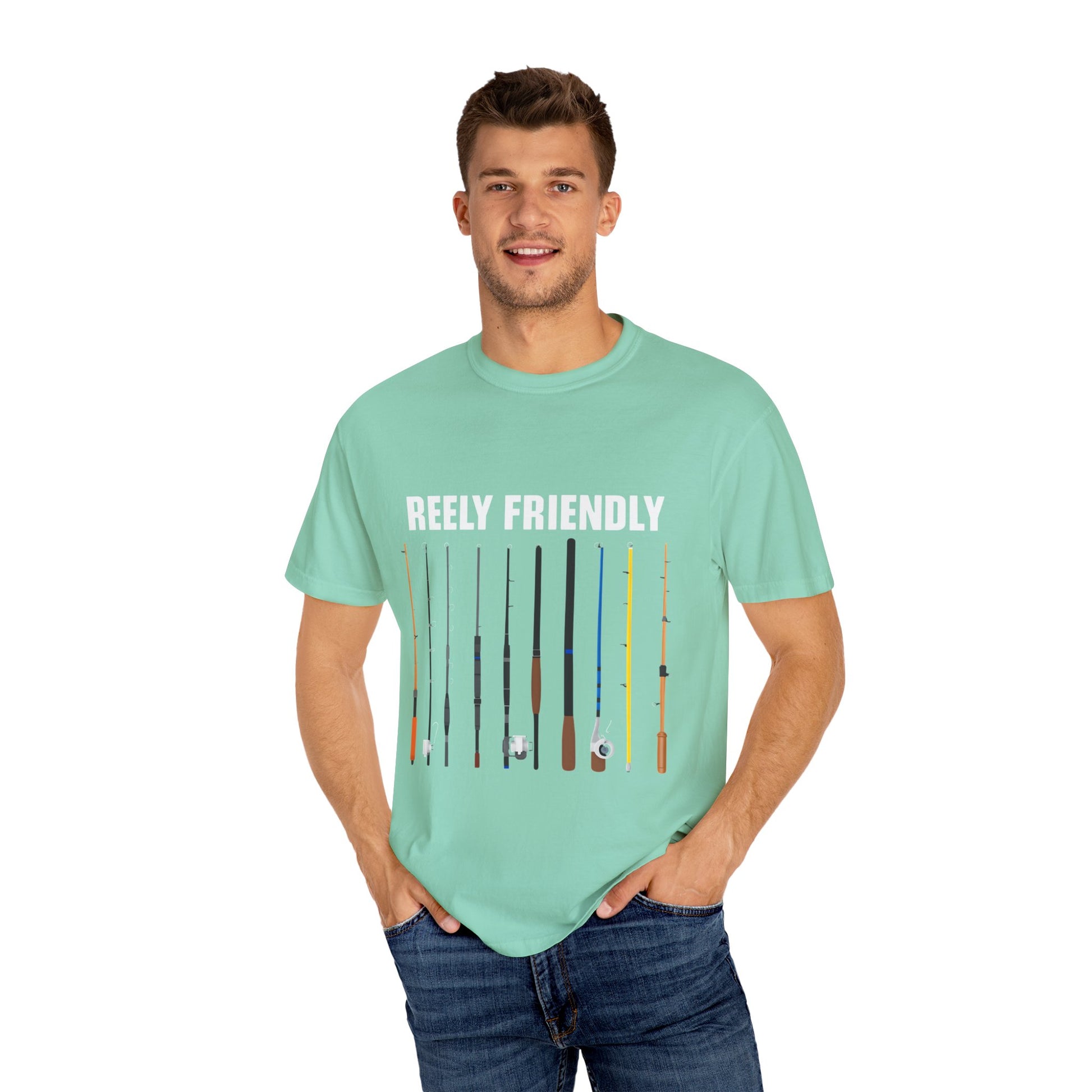 Reely Friendly Fishing T-shirt | Unisex, Gift for Fishermen, Casual Wear, Outdoor Adventure, Fishing Season
