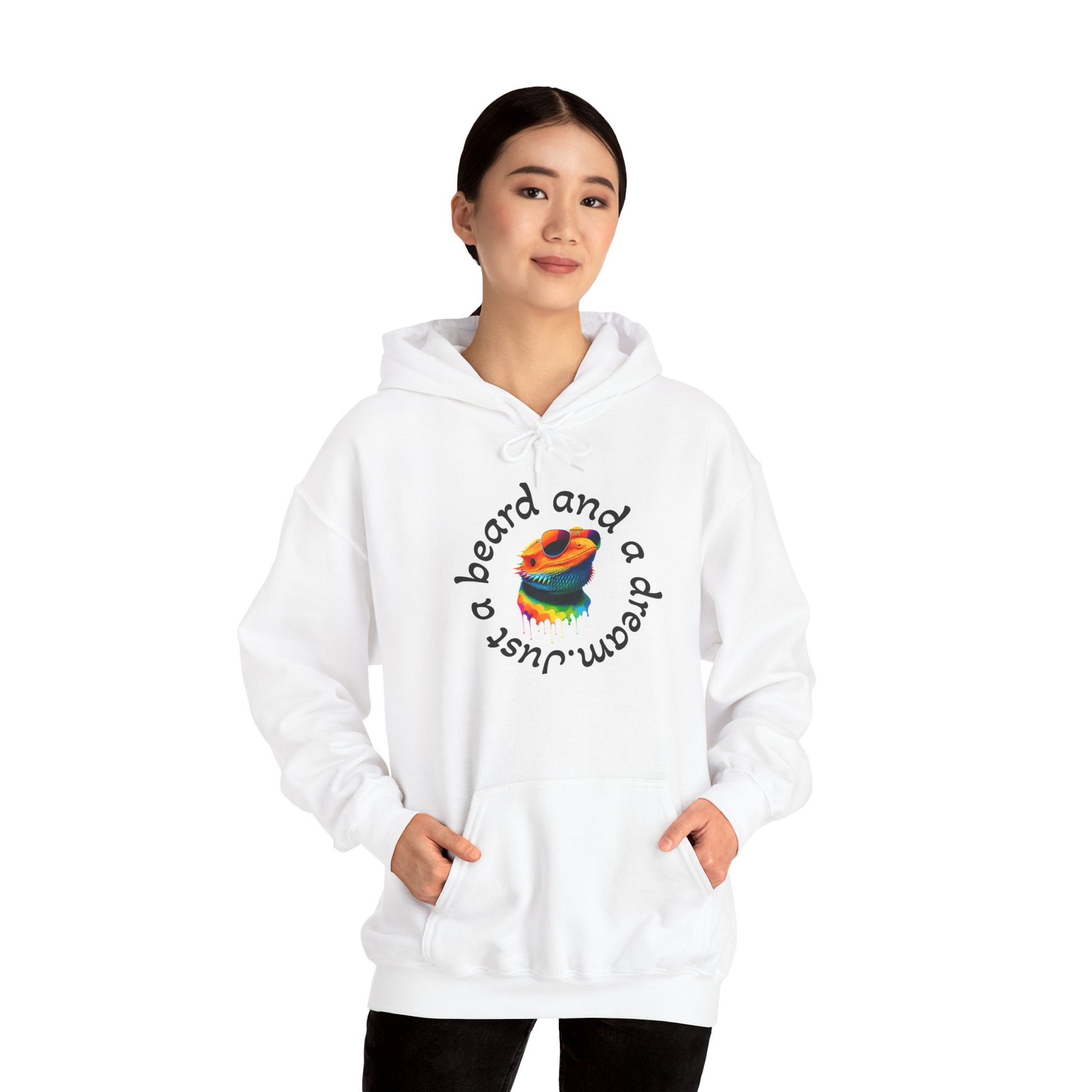 Colorful Lizard Hoodie – Unisex Heavy Blend™ Sweatshirt for Nature Lovers, Perfect Gift for Birthdays, Holidays, Cozy Wear, Unique Design