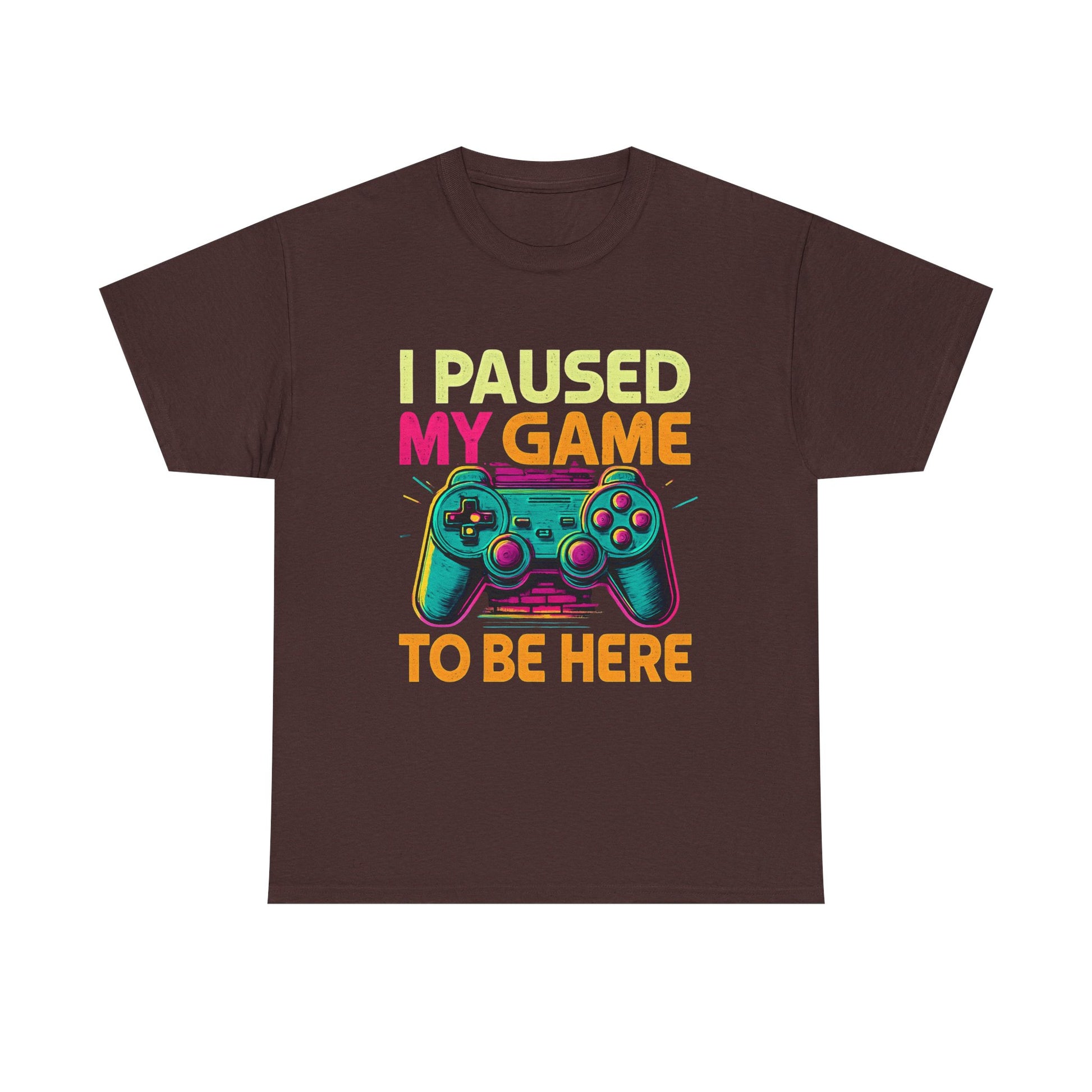 Gaming Humor Unisex Tee - I Paused My Game To Be Here, Gamer Gift, Video Game Shirt, Casual Wear, Funny T-Shirt, Game Night Apparel